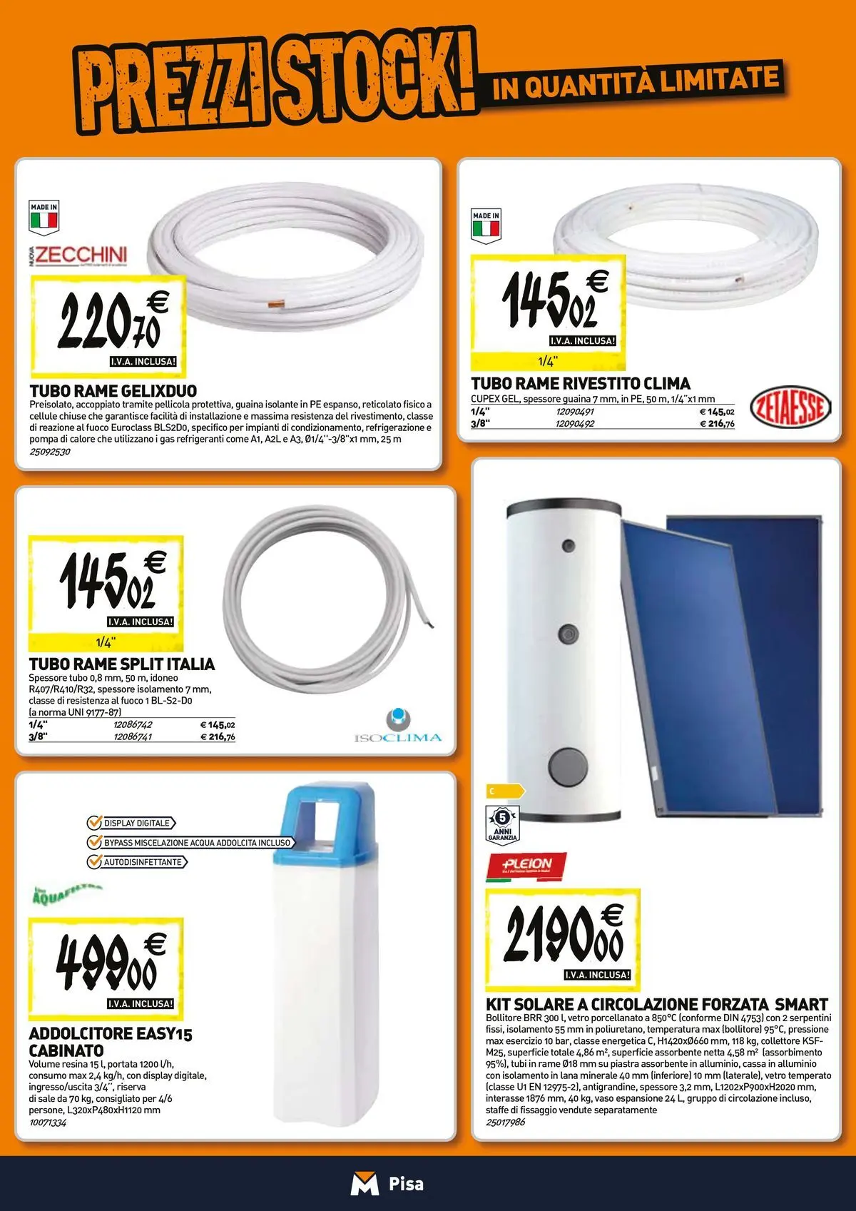 Nuovo TECNOMAT - Straordinari prezzi stock! dal 23/04/2026 > offerte anteprima 🛍️ | Pagina: 7 | Prodotti: Sale, Tubo, Pellicola, Bollitore