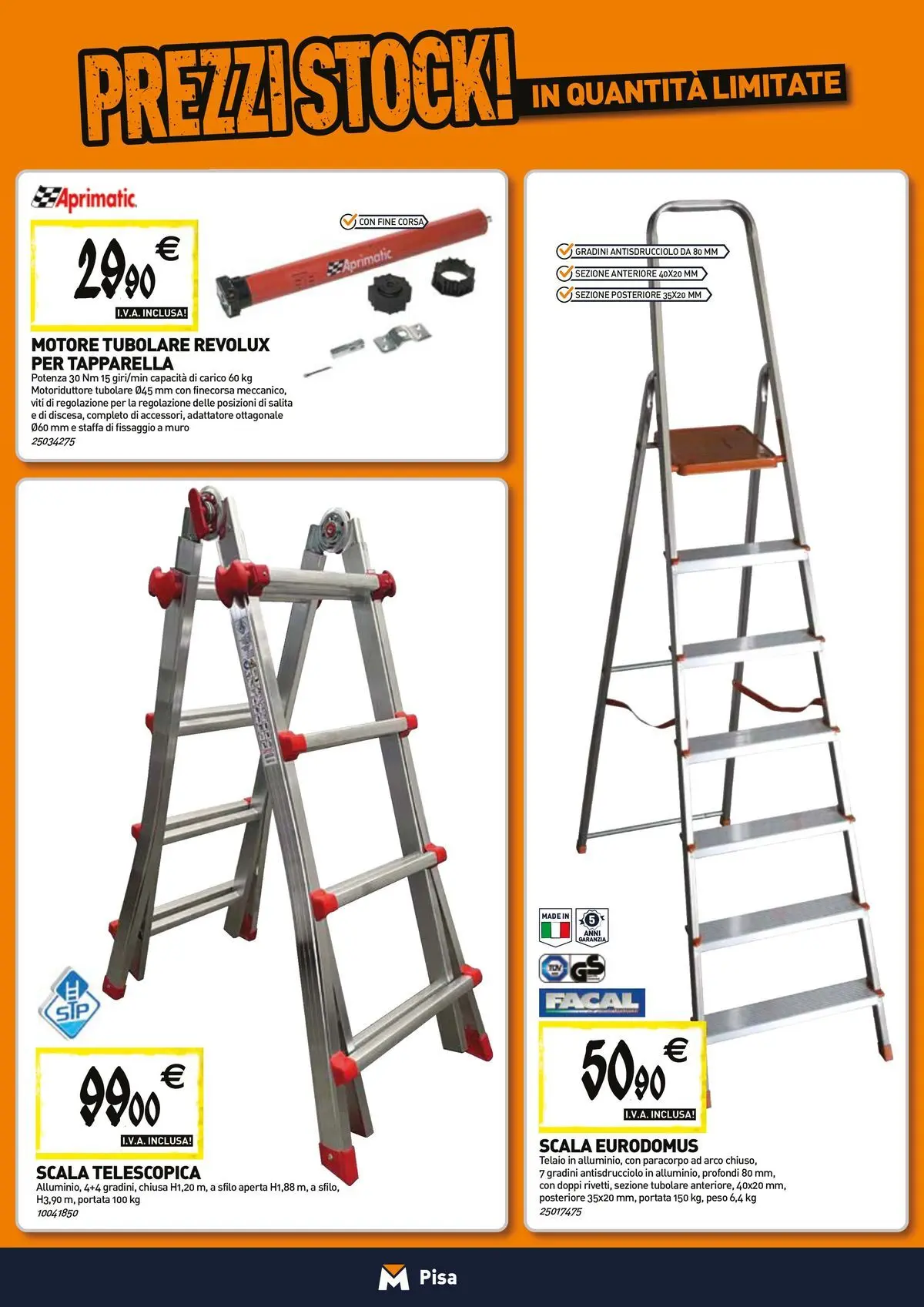 Nuovo TECNOMAT - Straordinari prezzi stock! dal 23/04/2026 > offerte anteprima 🛍️ | Pagina: 14 | Prodotti: Scala, Adattatore