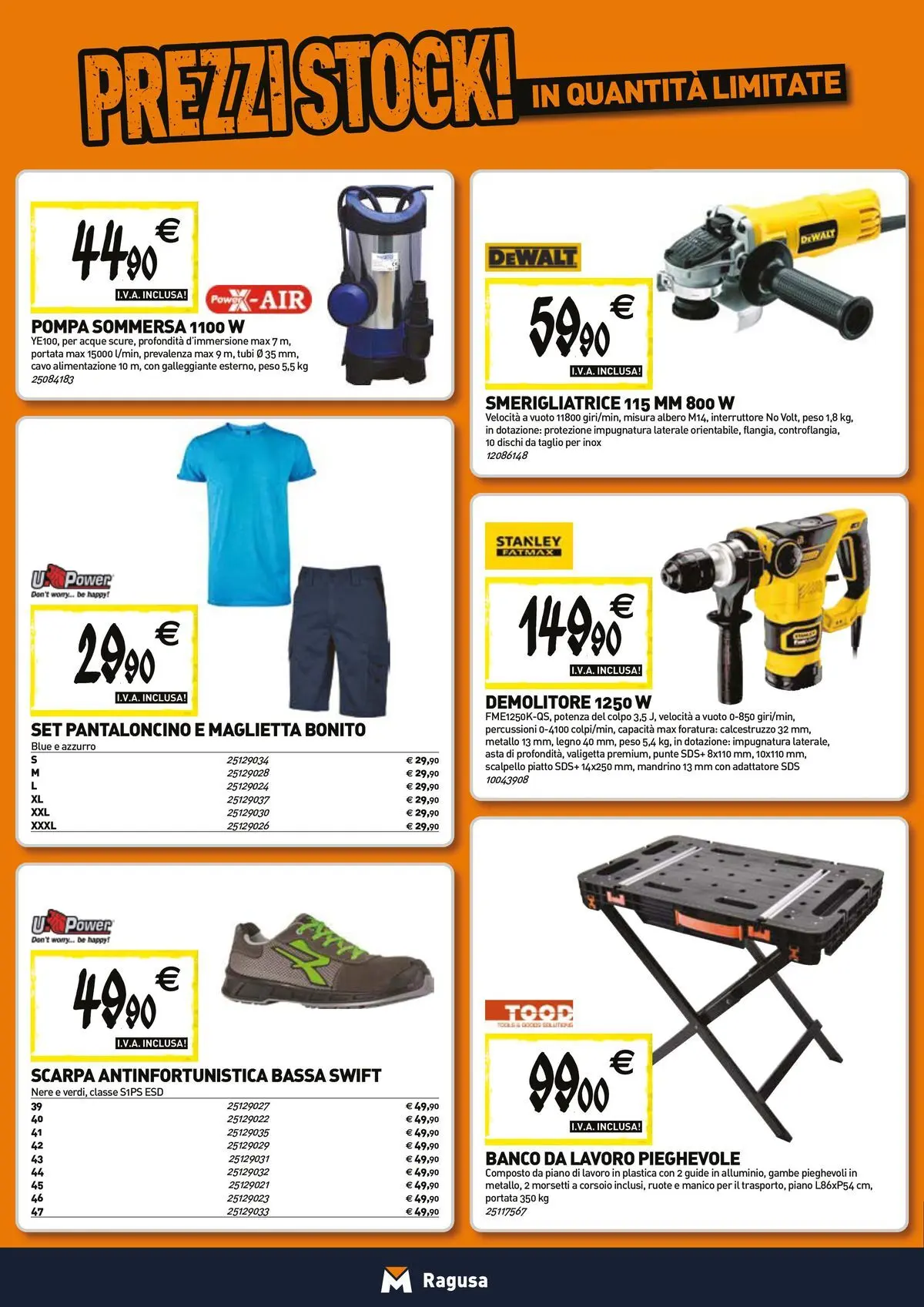 Nuovo TECNOMAT - Straordinari prezzi stock! dal 23/04/2026 > offerte anteprima 🛍️ | Pagina: 18 | Prodotti: Maglietta, Cavo, Piatto, Smerigliatrice