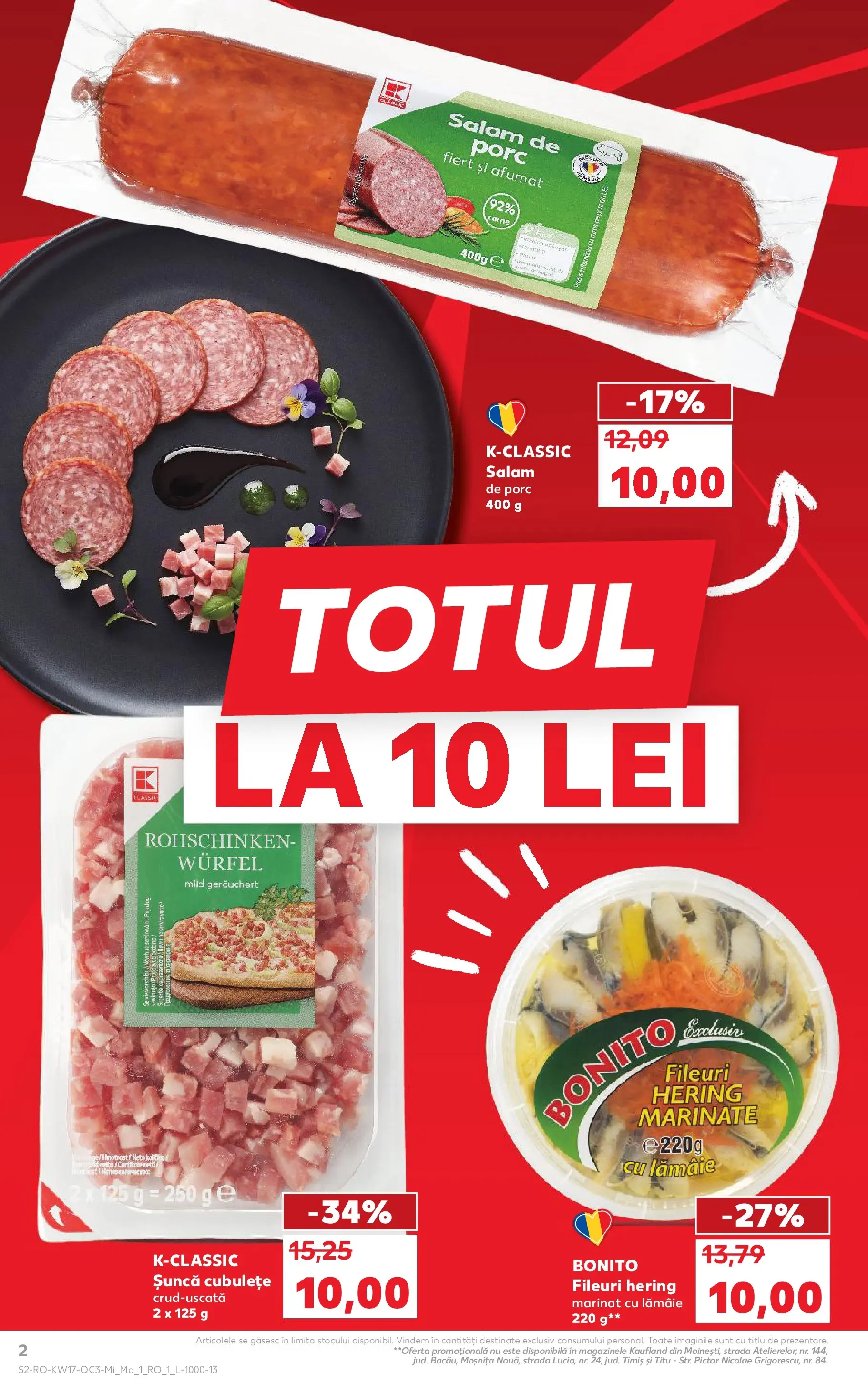 Kaufland Craiova 22.04.2026 - Revista si Oferta | Pagină: 2 | Produse: Salam, Șuncă, Lămâie