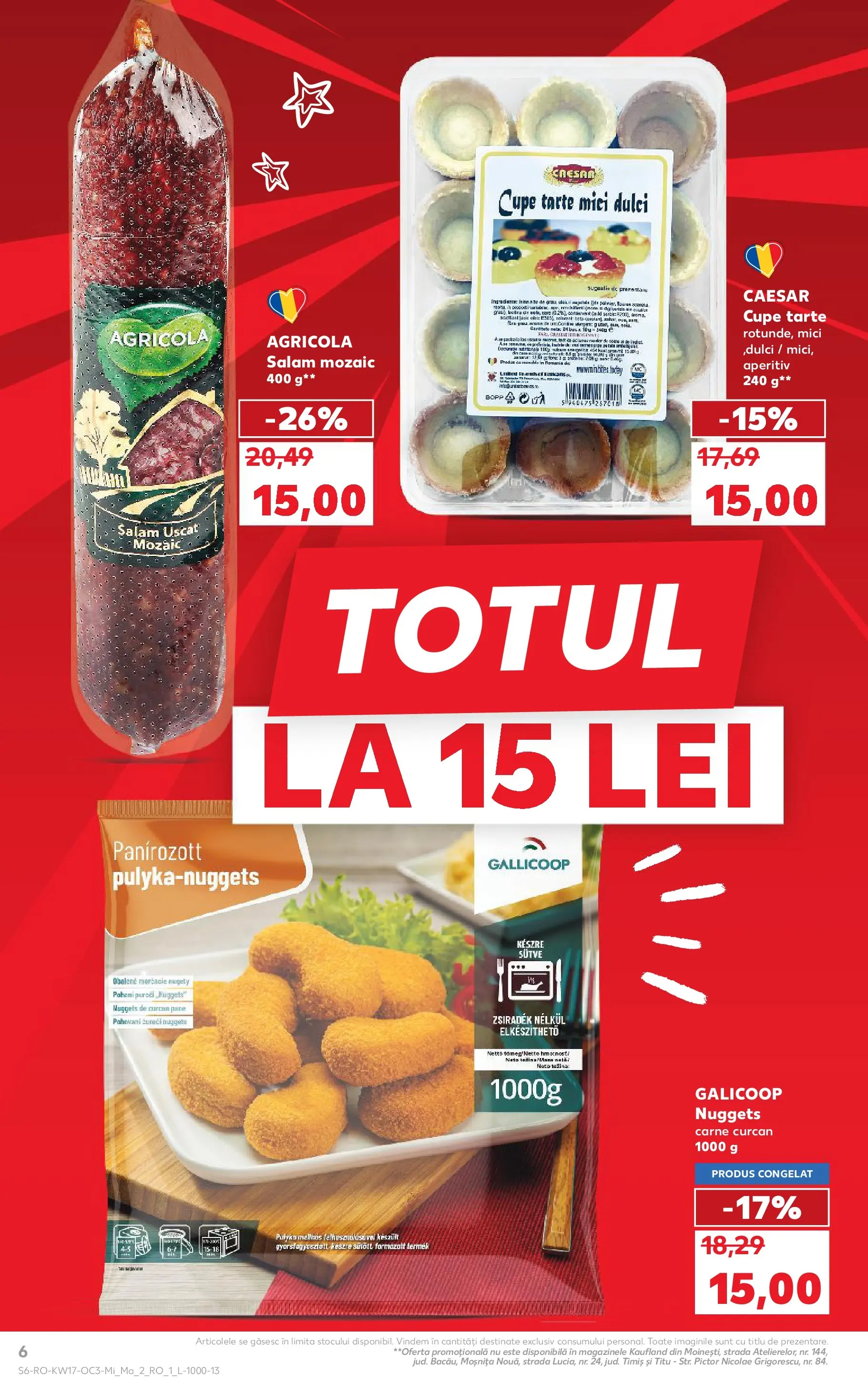 Kaufland Viseu de Sus 22.04.2026 - Revista si Oferta | Pagină: 6 | Produse: Mici, Salam