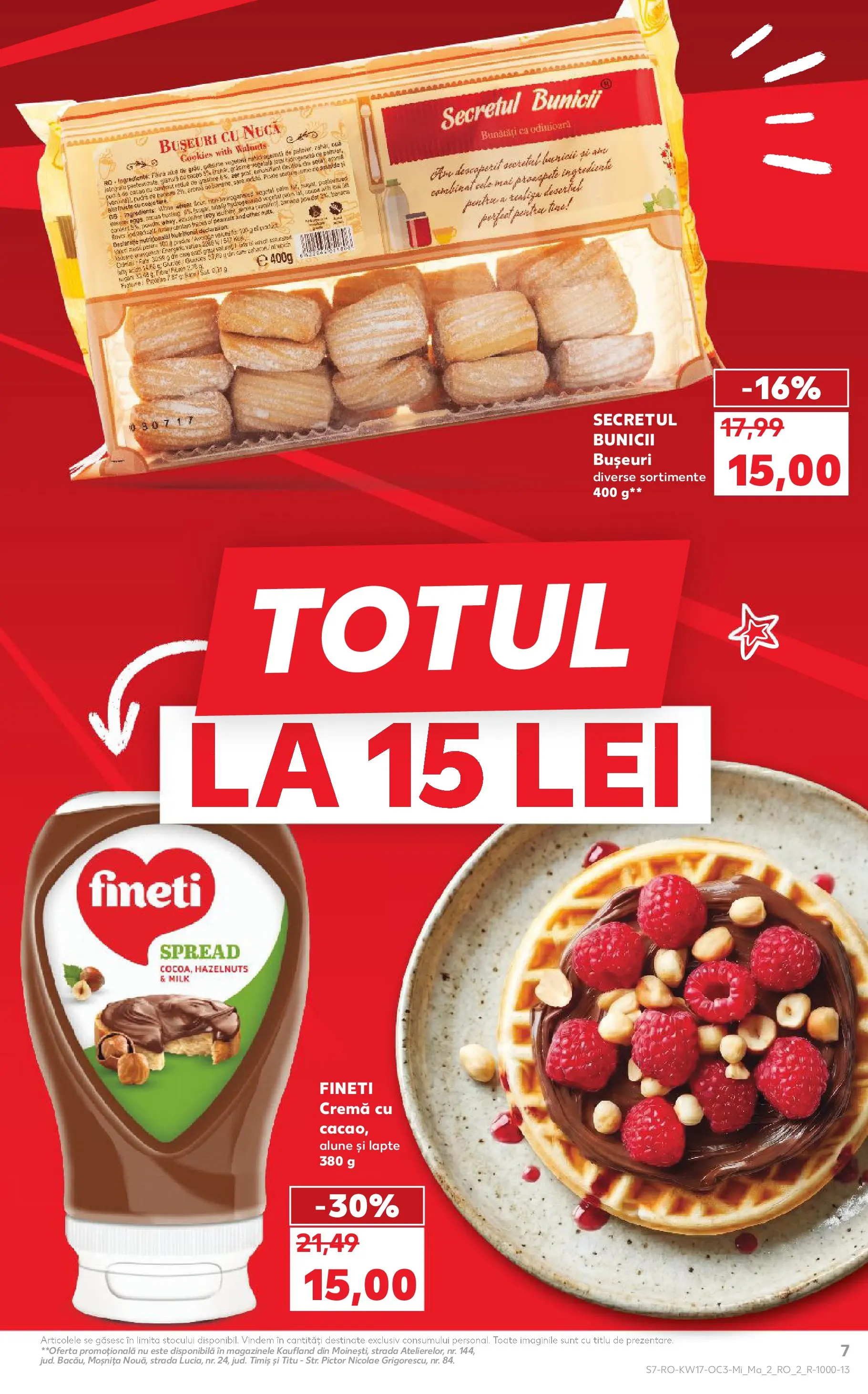 Kaufland Viseu de Sus 22.04.2026 - Revista si Oferta | Pagină: 7 | Produse: Alune, Lapte, Cremă