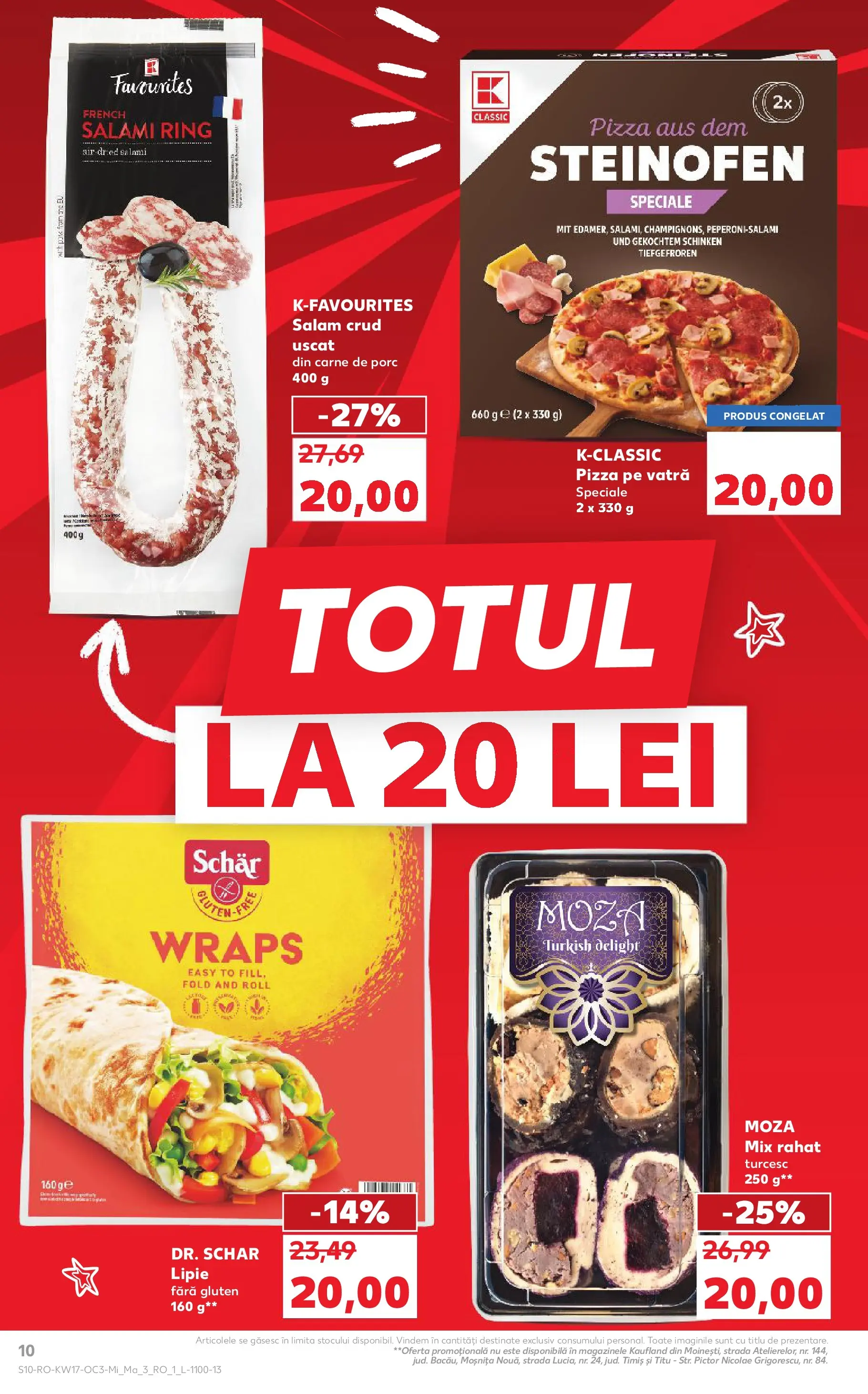 Kaufland Viseu de Sus 22.04.2026 - Revista si Oferta | Pagină: 10 | Produse: Salam, Pizza, Carne De Porc