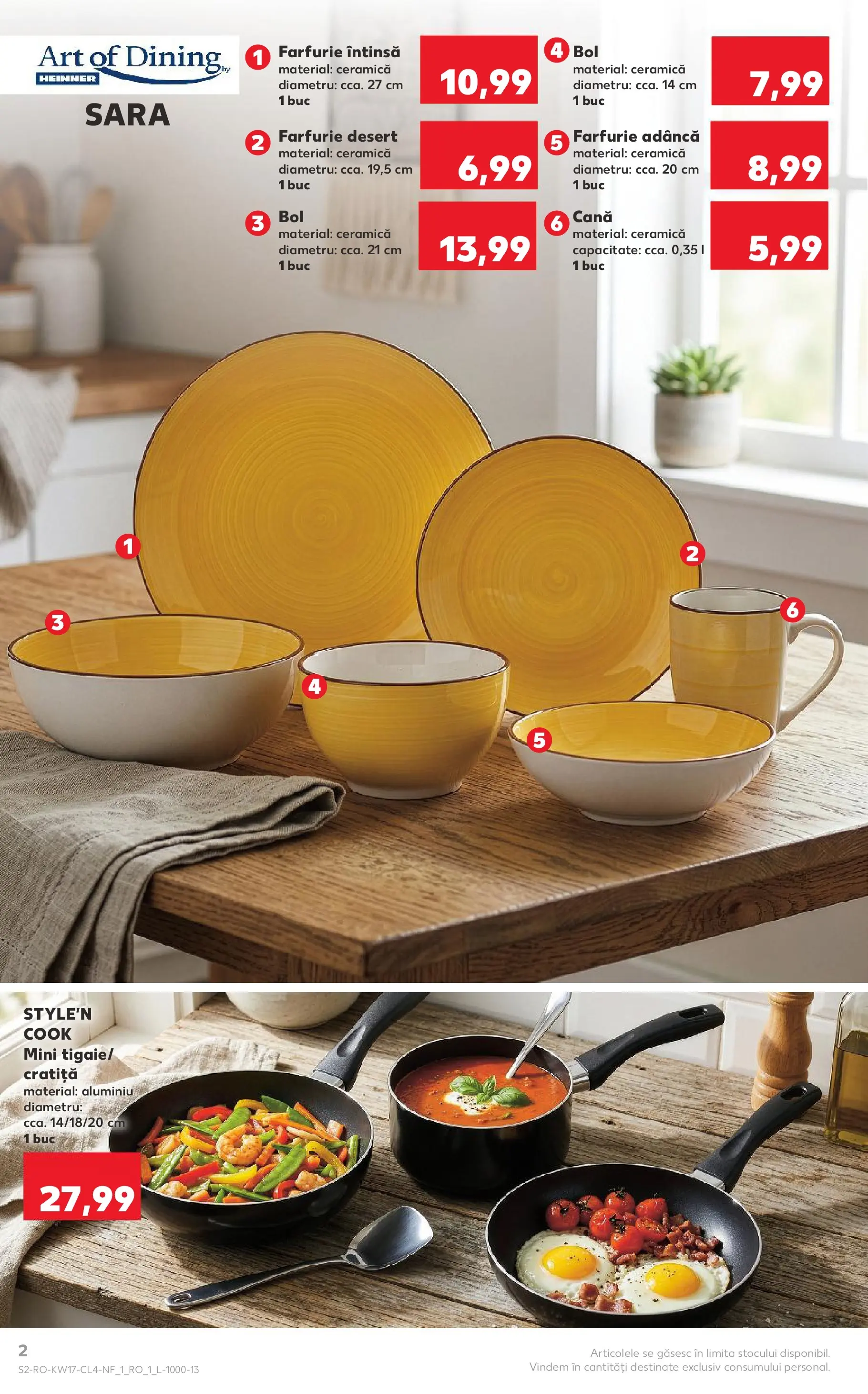 Kaufland Catalog Nonfood 22.04.2026 - Revista si Oferta | Pagină: 2 | Produse: Cratiță, Bol, Farfurie
