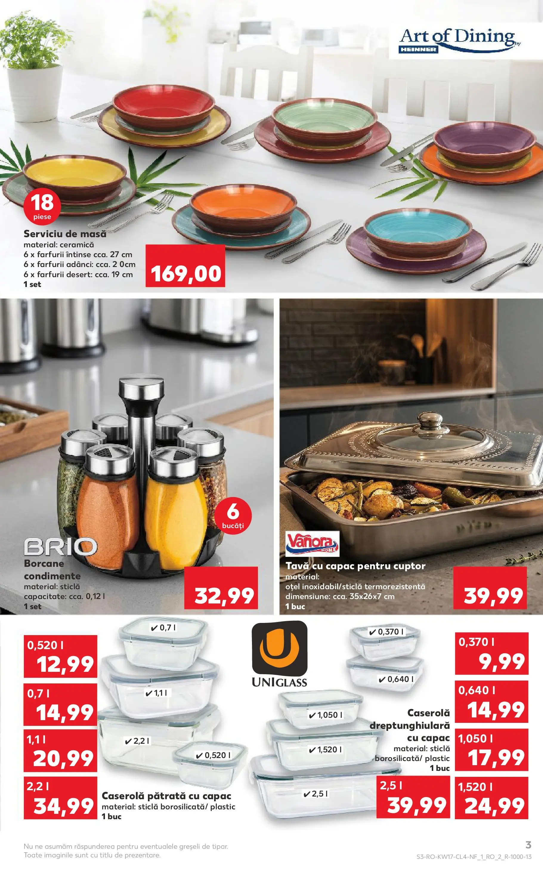 Kaufland Catalog Nonfood 22.04.2026 - Revista si Oferta | Pagină: 3 | Produse: Cuptor, Masă, Condimente