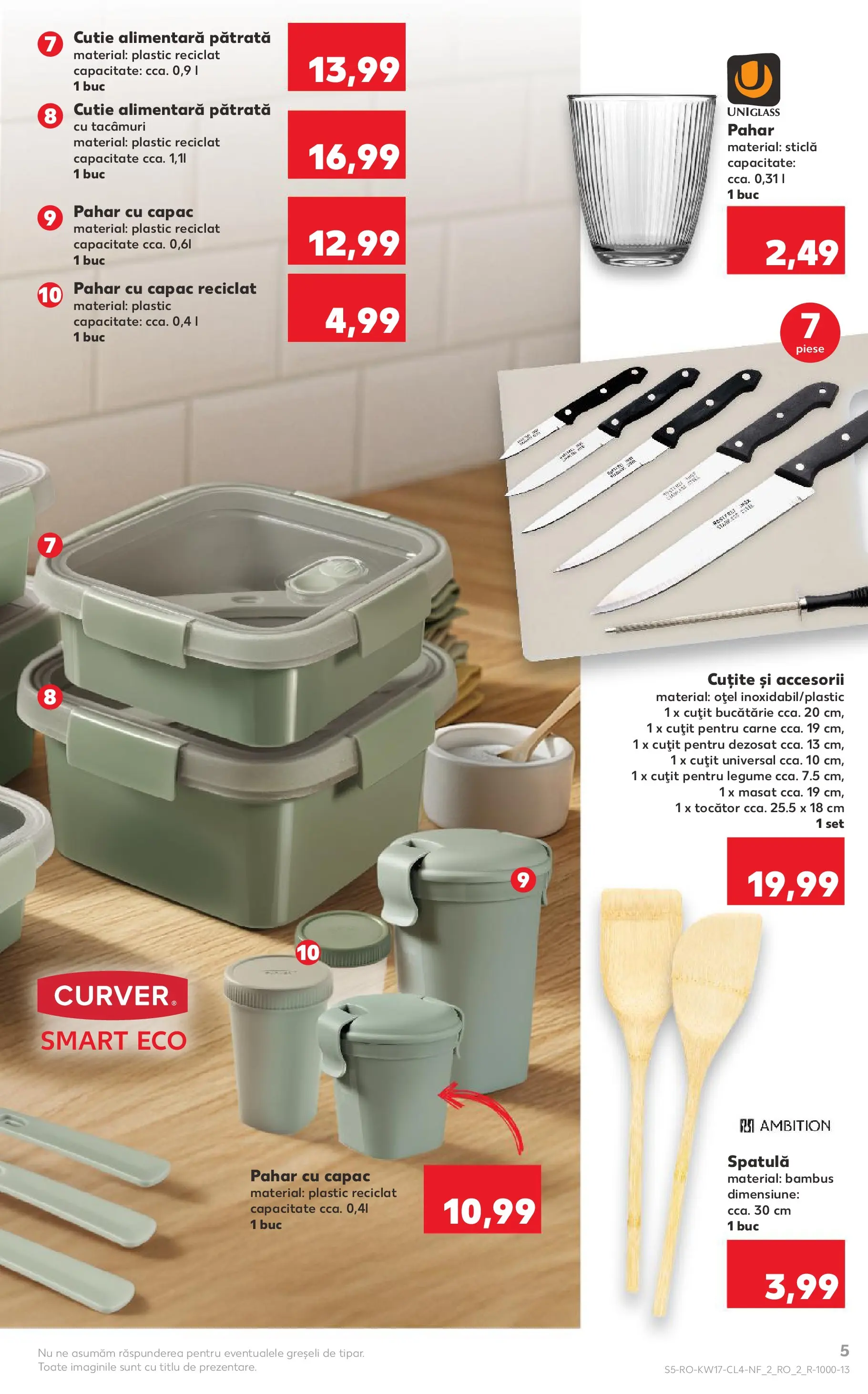 Kaufland Catalog Nonfood 22.04.2026 - Revista si Oferta | Pagină: 5 | Produse: Bucătărie, Cutie, Cuțit, Legume
