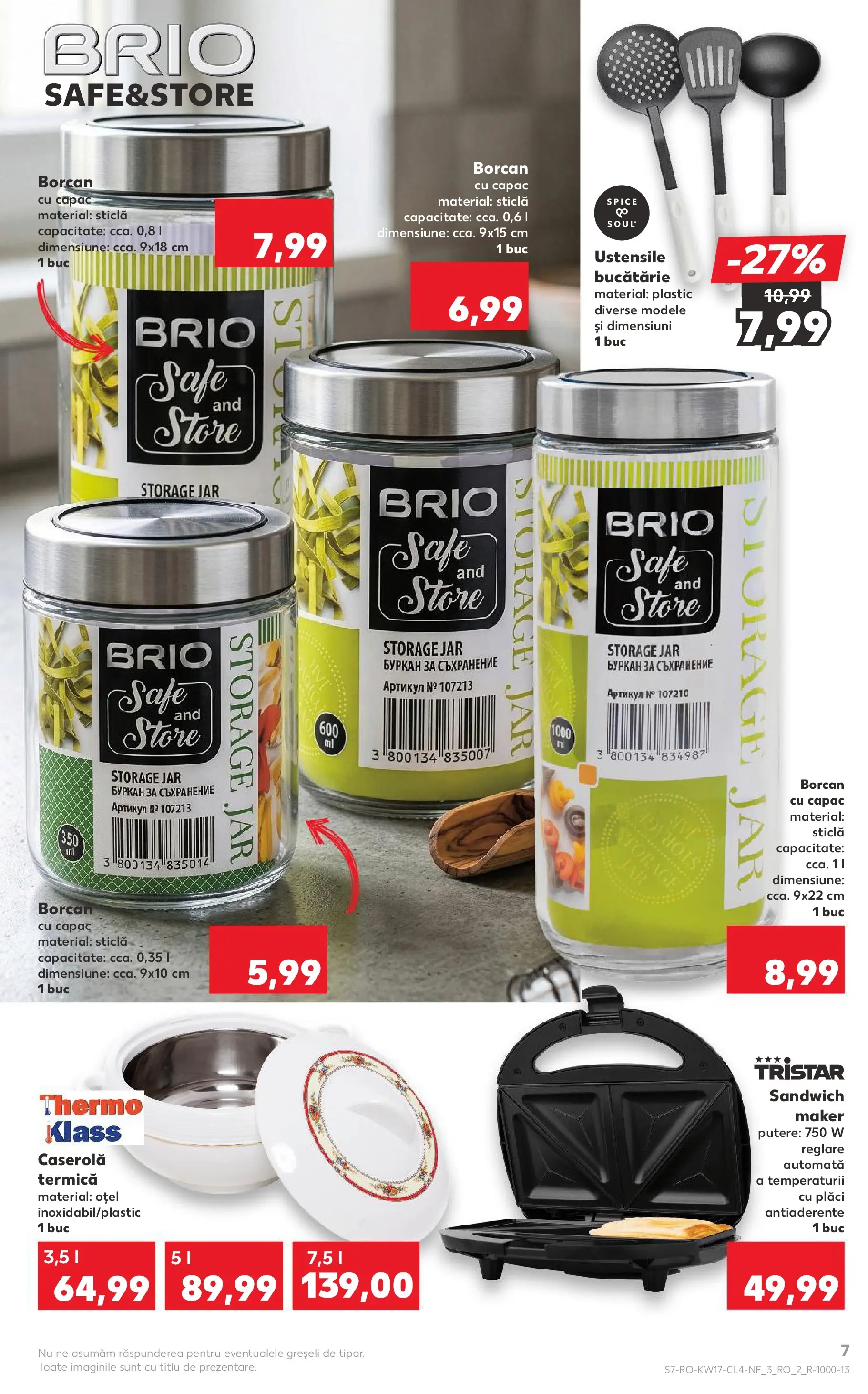 Kaufland Catalog Nonfood 22.04.2026 - Revista si Oferta | Pagină: 7 | Produse: Bucătărie, Borcan