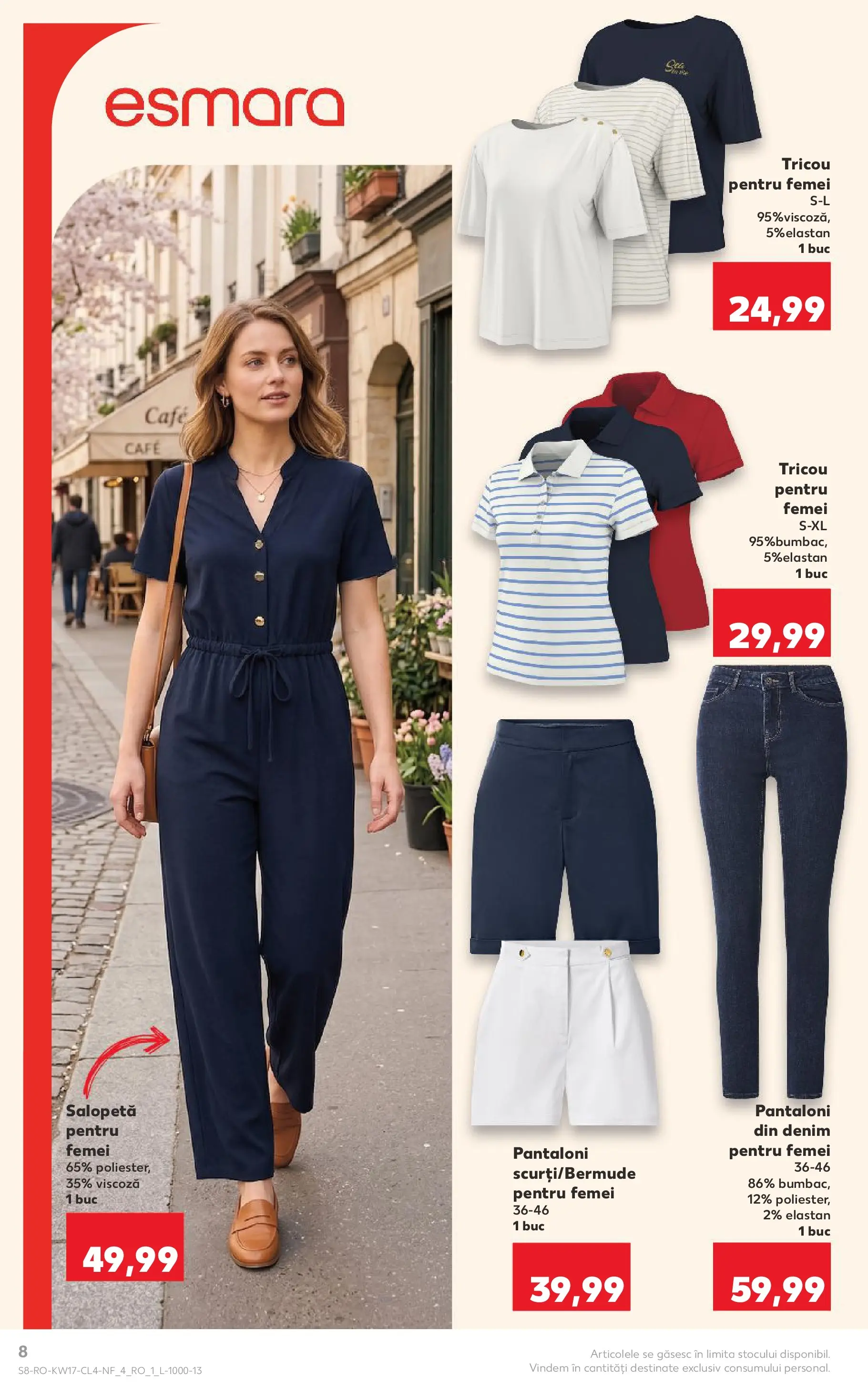 Kaufland Catalog Nonfood 22.04.2026 - Revista si Oferta | Pagină: 8 | Produse: Tricou, Pantaloni, Salopetă