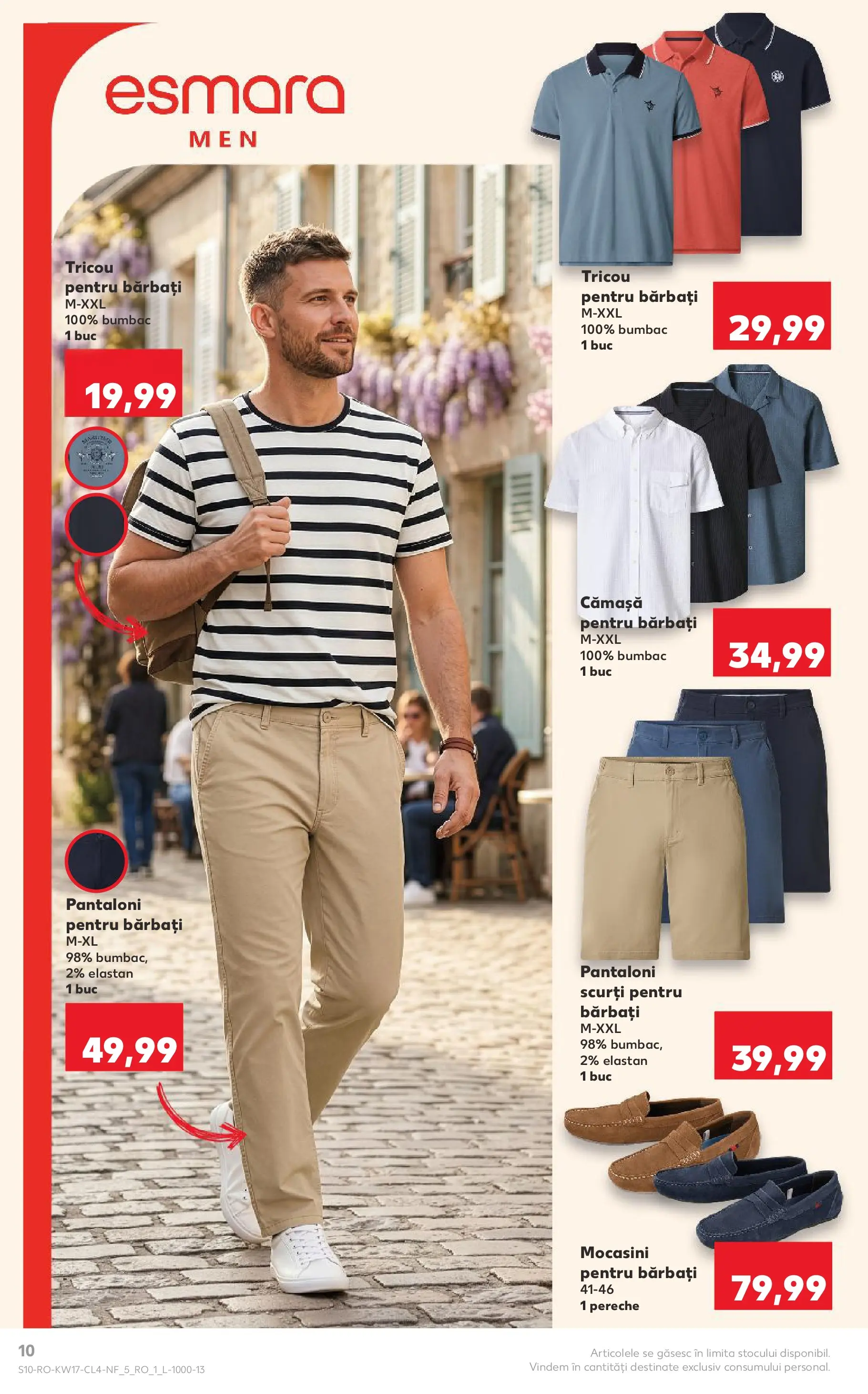 Kaufland Catalog Nonfood 22.04.2026 - Revista si Oferta | Pagină: 10 | Produse: Kestane, Tricou, Pantaloni scurți, Mocasini