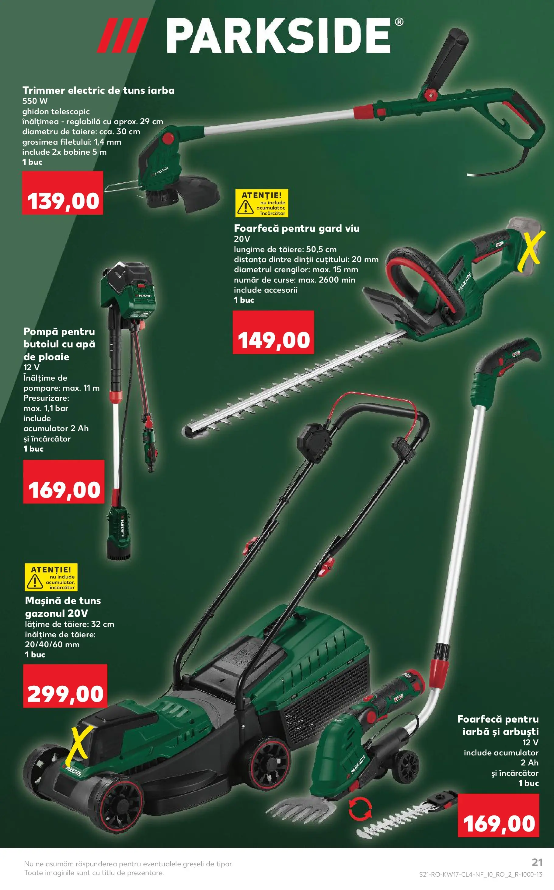 Kaufland Catalog Nonfood 22.04.2026 - Revista si Oferta | Pagină: 21 | Produse: Trimmer, Încărcător, Apă, Mașină de tuns