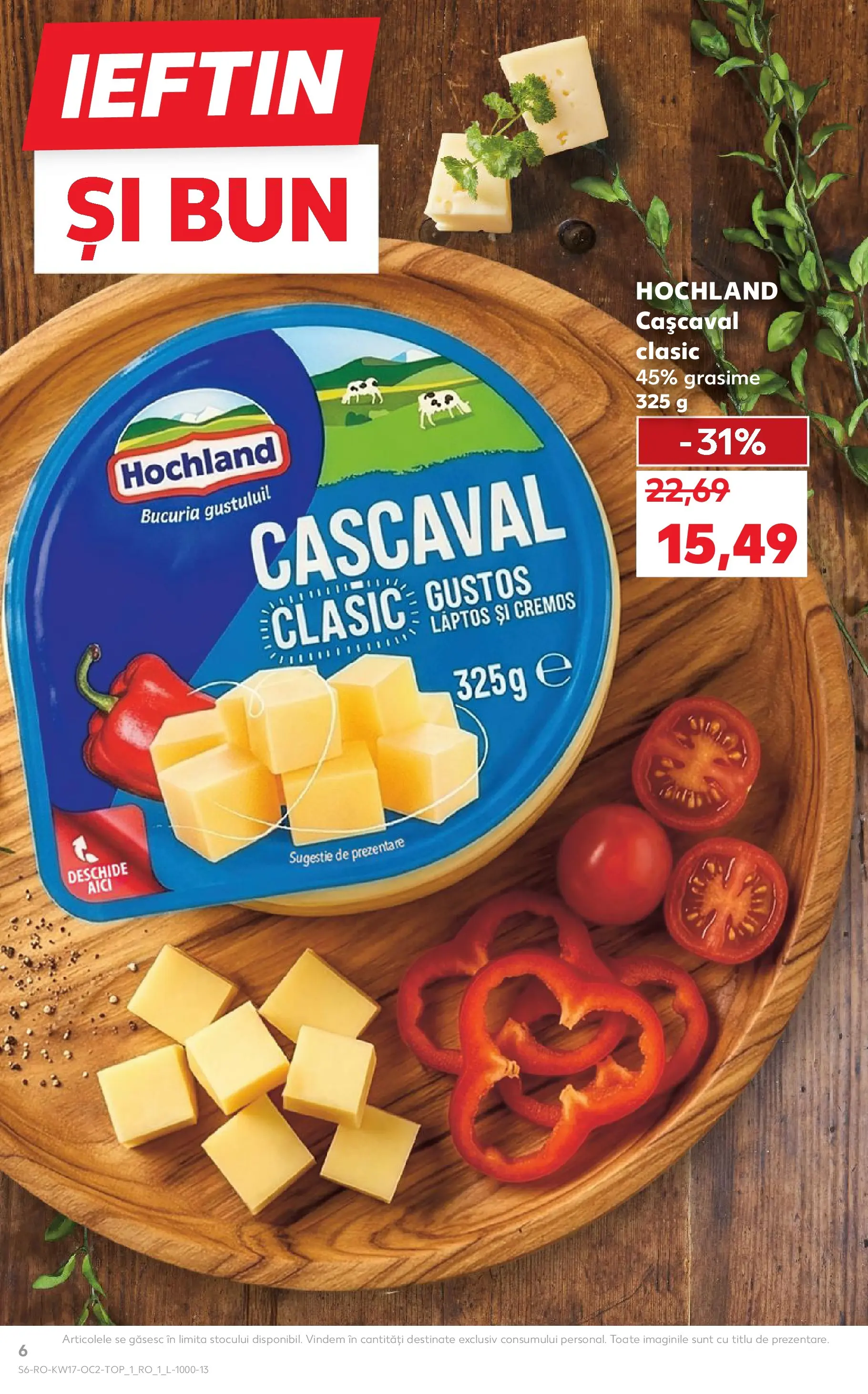 Kaufland Constanța 22.04.2026 - Revista si Oferta | Pagină: 6 | Produse: Cașcaval