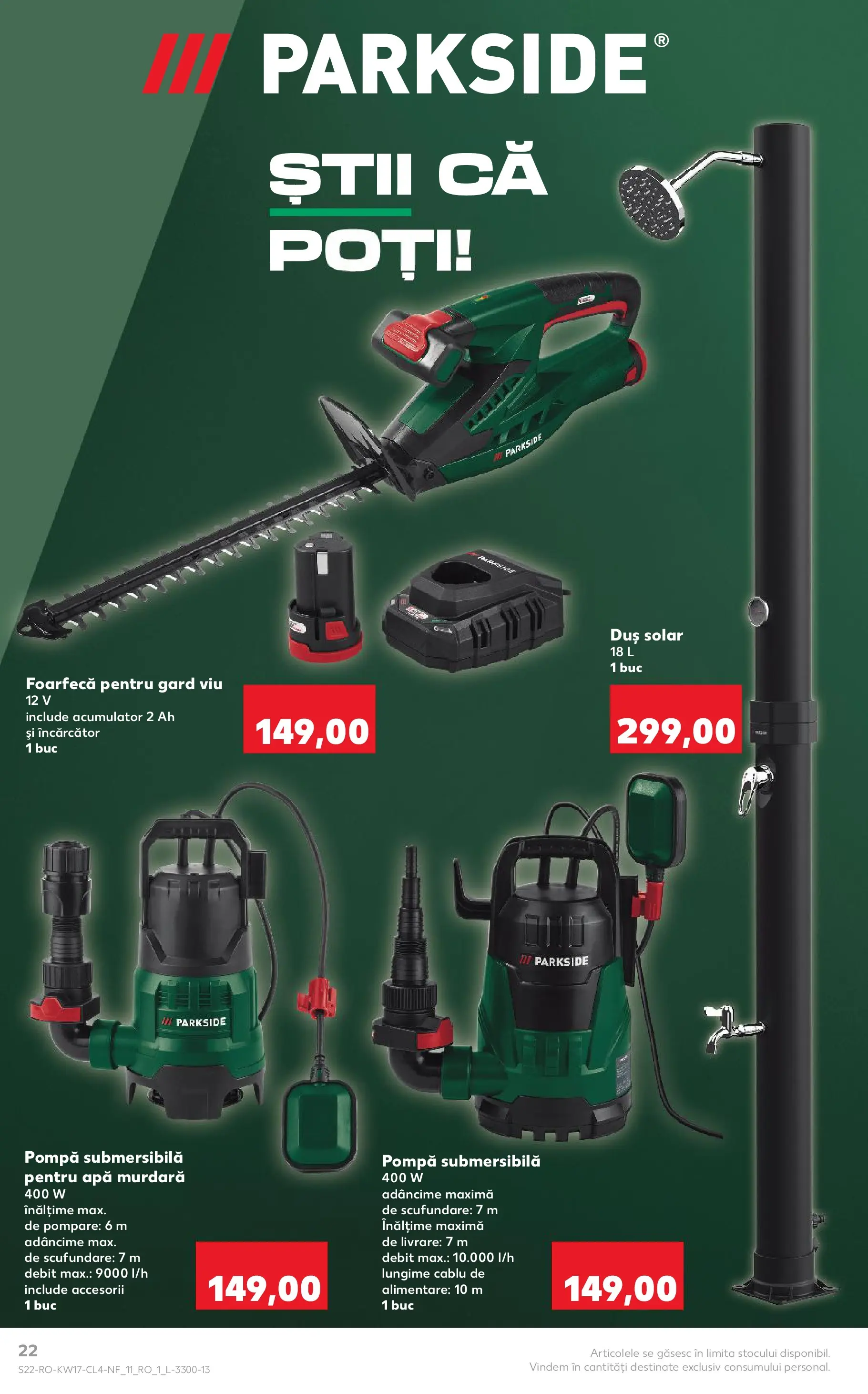 Kaufland Codlea 22.04.2026 - Revista si Oferta | Pagină: 22 | Produse: Încărcător, Cablu, Duș, Apă