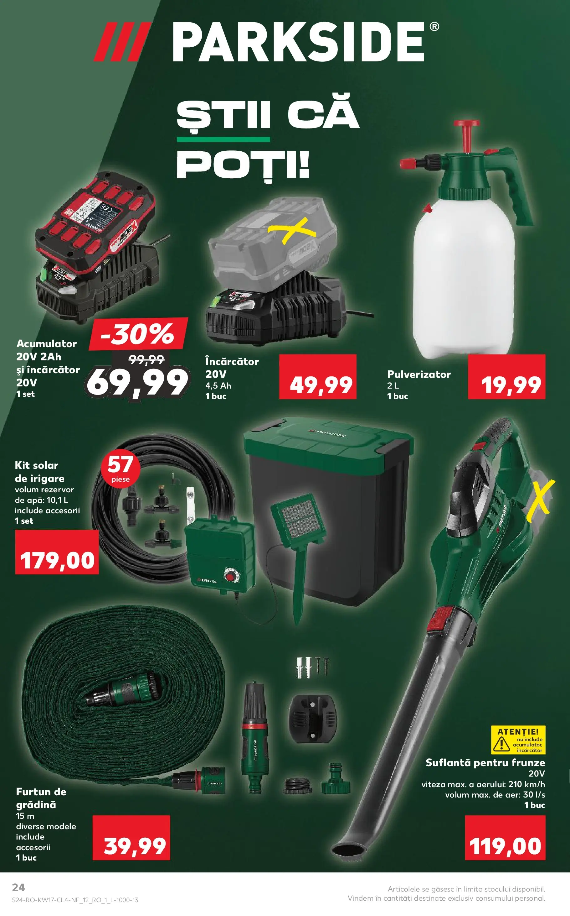 Kaufland Catalog Nonfood 22.04.2026 - Revista si Oferta | Pagină: 24 | Produse: Încărcător, Suflantă, Apă