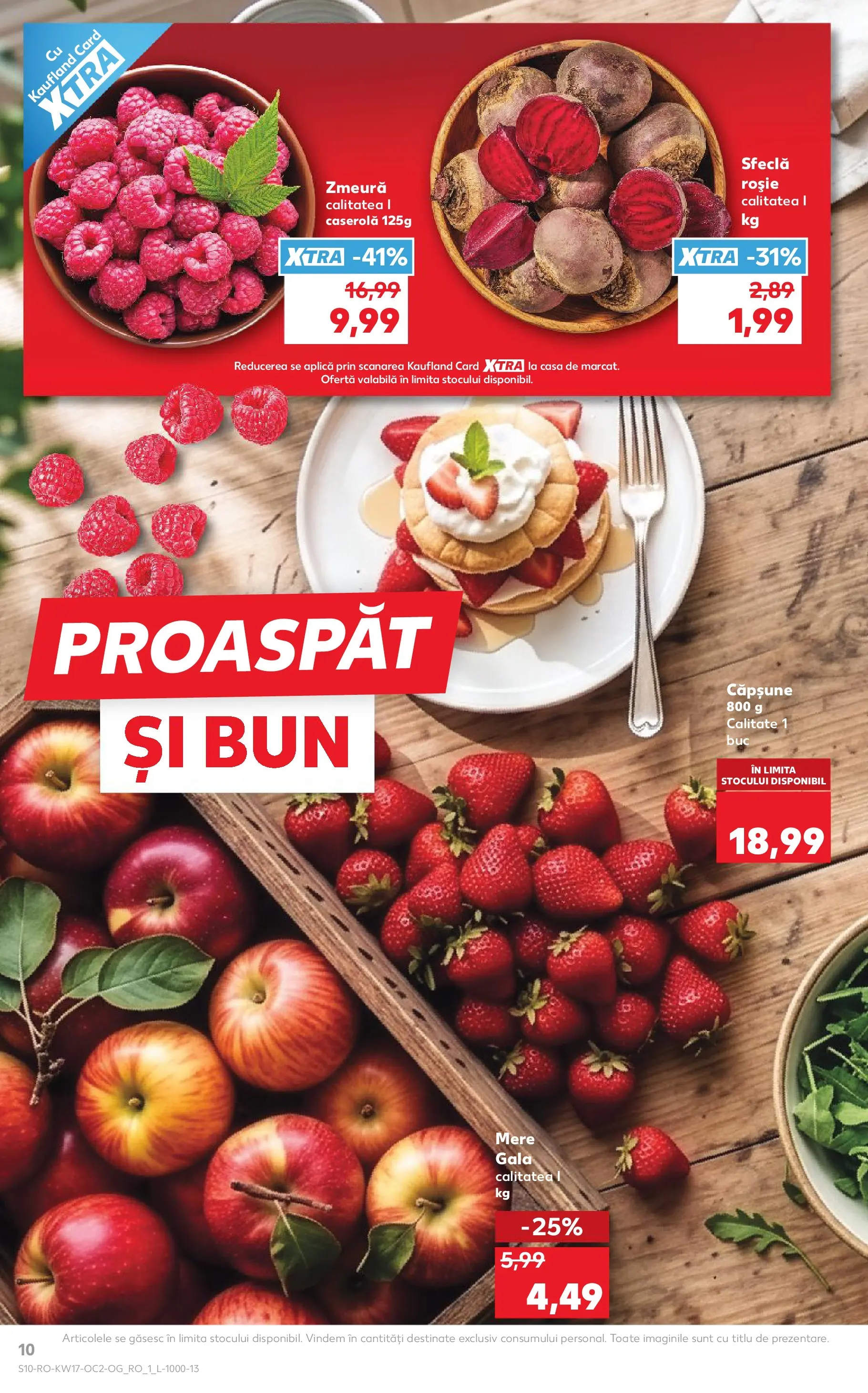 Kaufland Constanța 22.04.2026 - Revista si Oferta | Pagină: 10 | Produse: Zmeură, Mere, Sfeclă