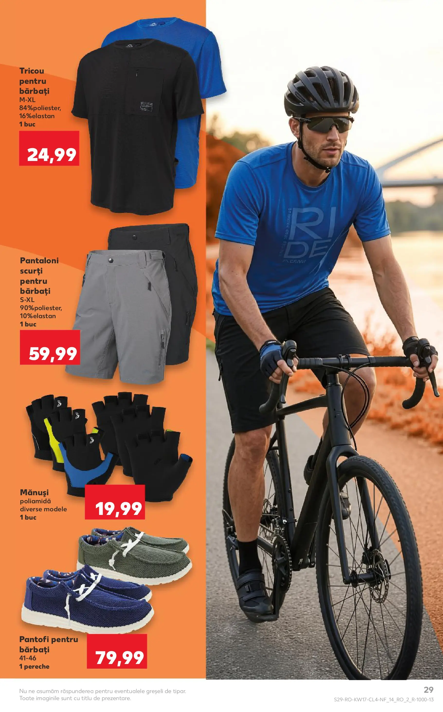 Kaufland Catalog Nonfood 22.04.2026 - Revista si Oferta | Pagină: 29 | Produse: Pantofi, Tricou, Pantaloni, Pantaloni scurți