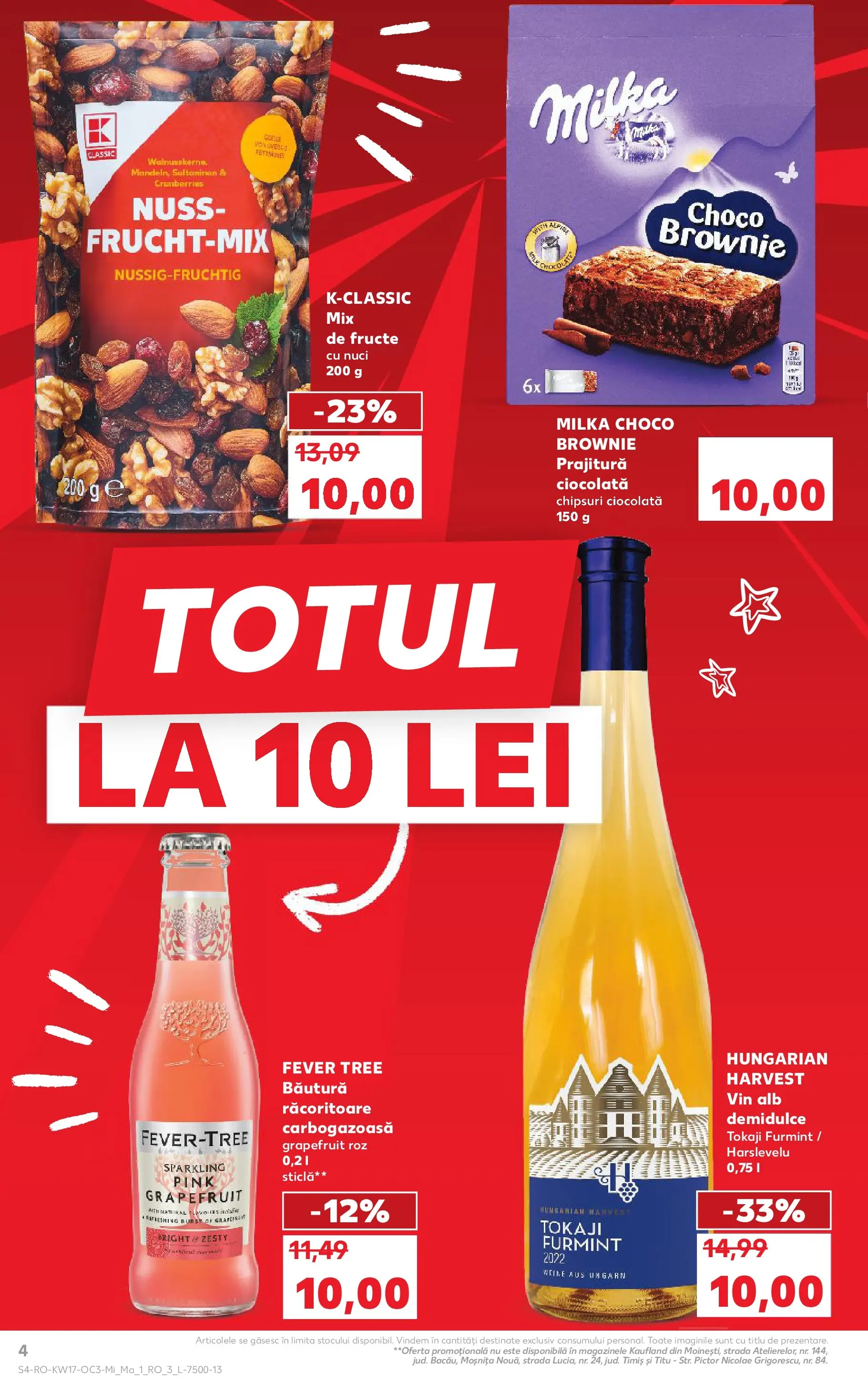 Kaufland Viseu de Sus 22.04.2026 - Revista si Oferta | Pagină: 4 | Produse: Prăjitură, Ciocolată, Nuci, Fructe
