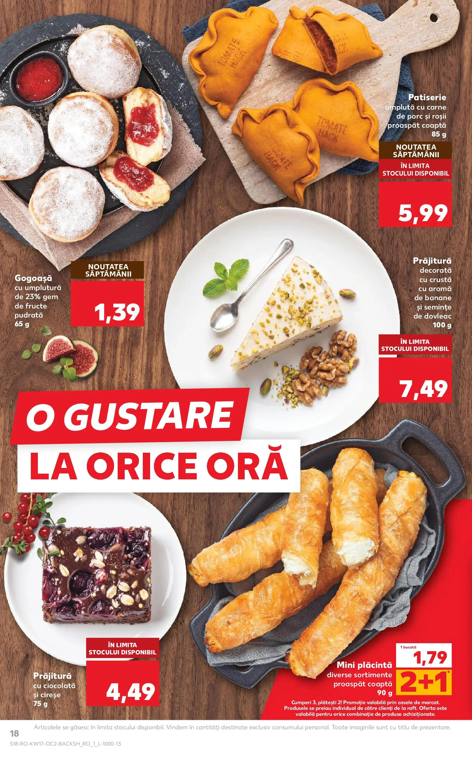 Kaufland Constanța 22.04.2026 - Revista si Oferta | Pagină: 18 | Produse: Plăcintă, Gem, Roșii, Banane