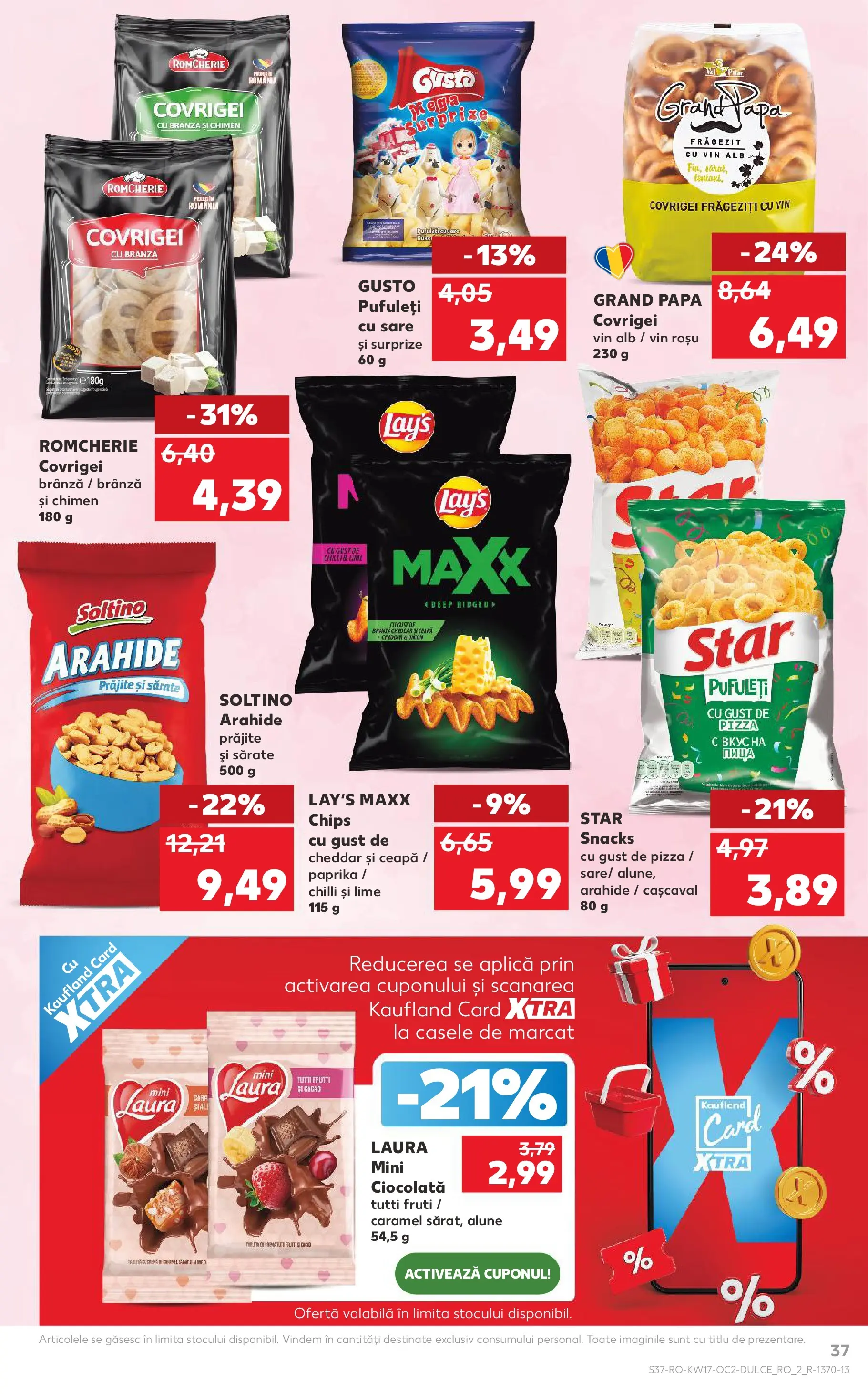 Kaufland Comarnic 22.04.2026 - Revista si Oferta | Pagină: 37 | Produse: Lime, Covrigei, Pufuleți, Ceapă