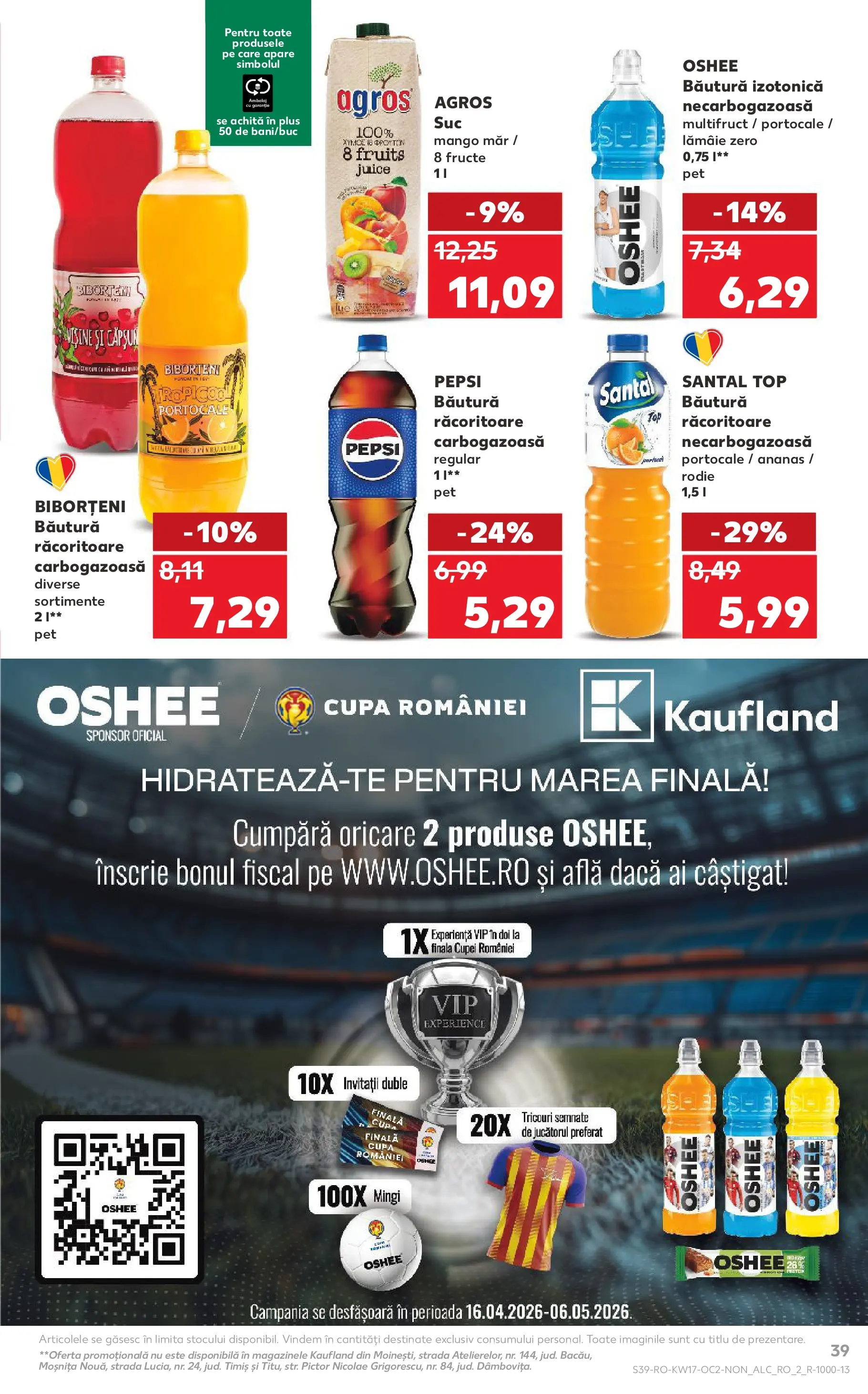 Kaufland Constanța 22.04.2026 - Revista si Oferta | Pagină: 39 | Produse: Top, Ananas, Fructe, Mango