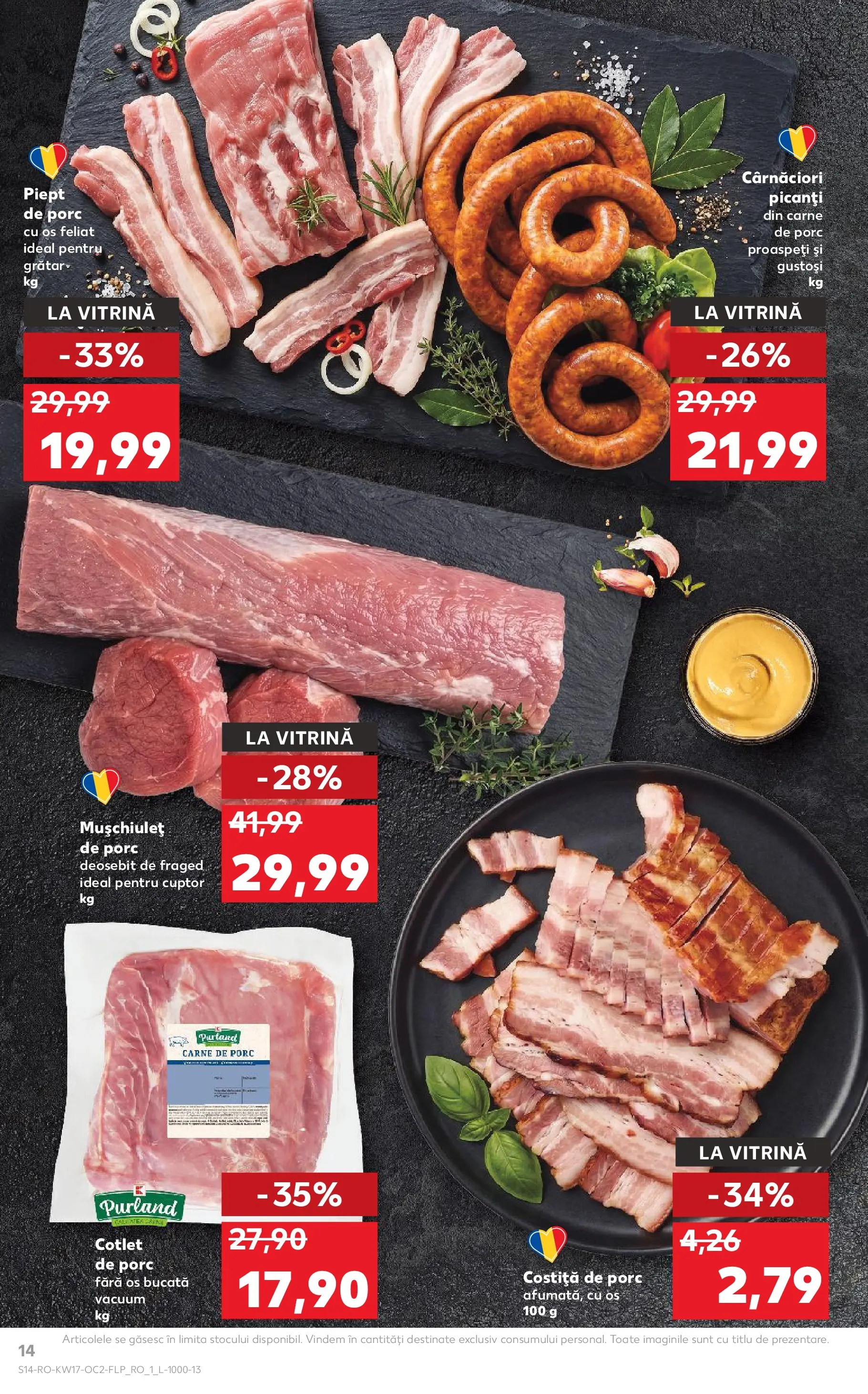 Kaufland Constanța 22.04.2026 - Revista si Oferta | Pagină: 14 | Produse: Cuptor, Lait de coco, Vitrină, Carne De Porc