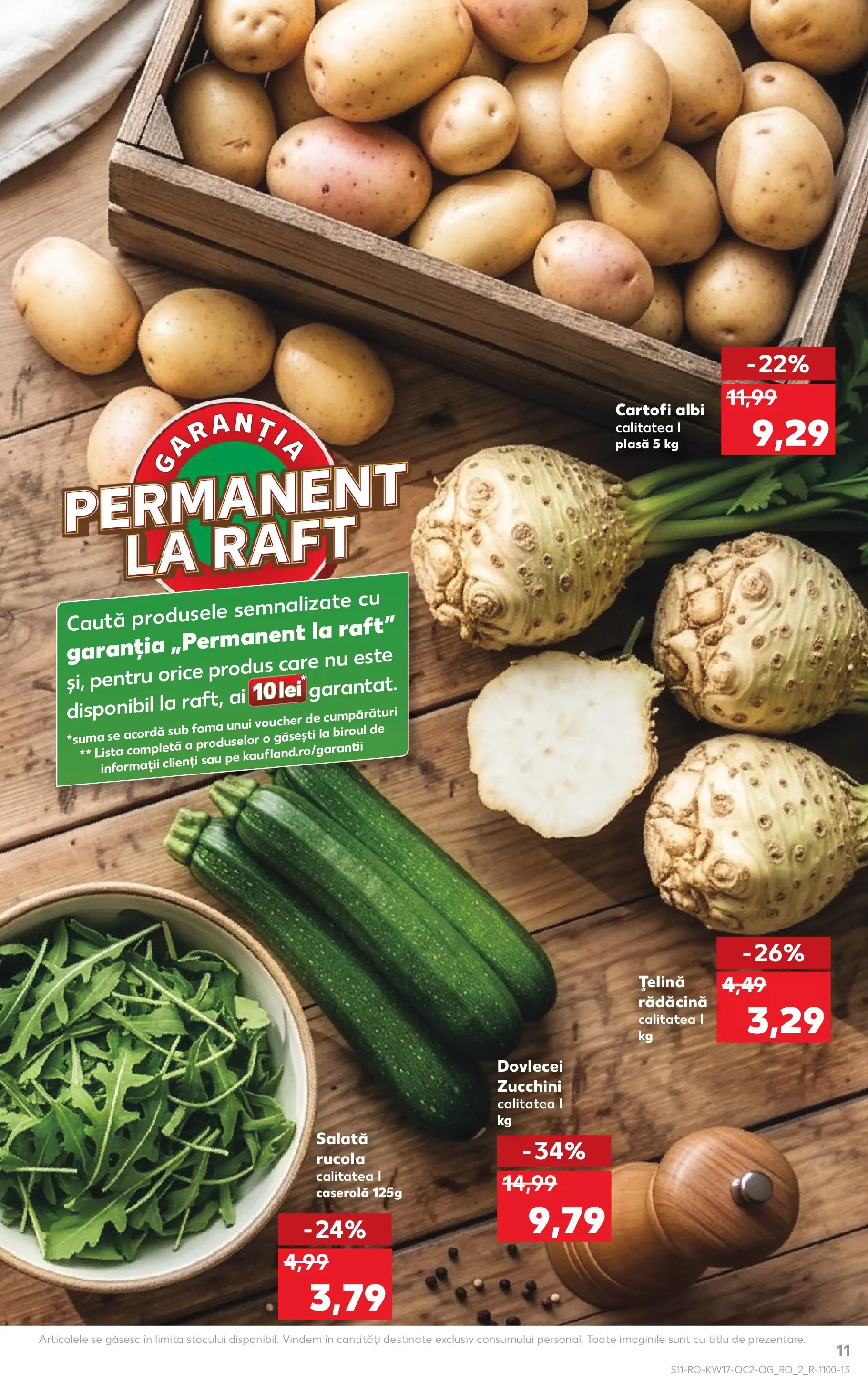 Kaufland Ploiești 22.04.2026 - Revista si Oferta | Pagină: 11 | Produse: Raft, Țelină, Salată, Cartofi