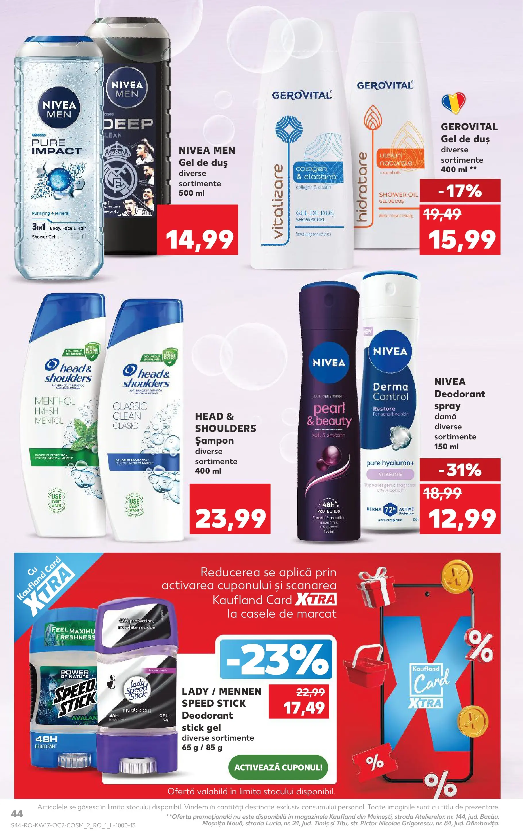 Kaufland Constanța 22.04.2026 - Revista si Oferta | Pagină: 44 | Produse: Pomelo, Duș, Peluş Köpek Yatağı, Gel de duș