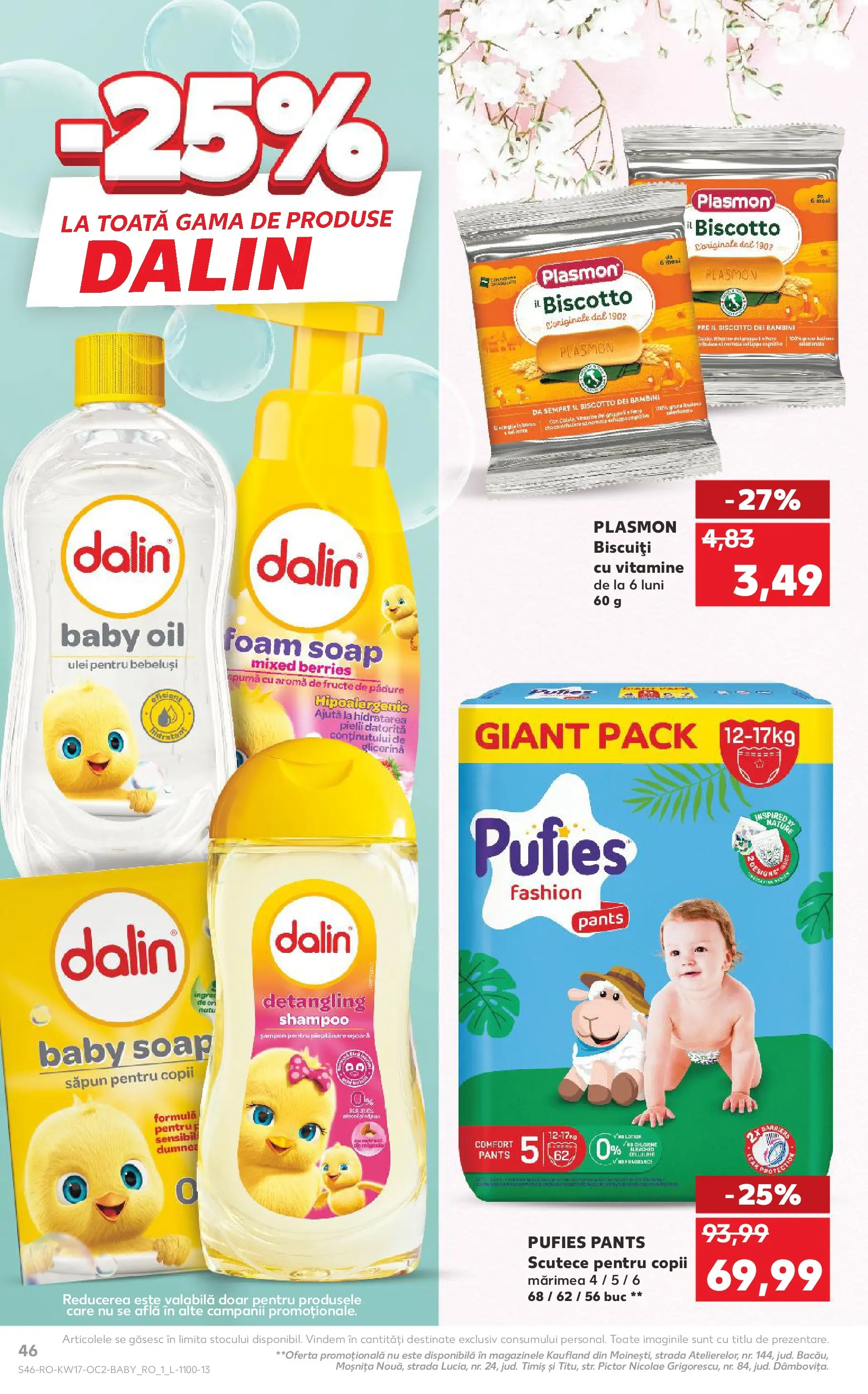 Kaufland Comarnic 22.04.2026 - Revista si Oferta | Pagină: 46 | Produse: Pirinç gevreği, Șampon, Ulei, Fructe