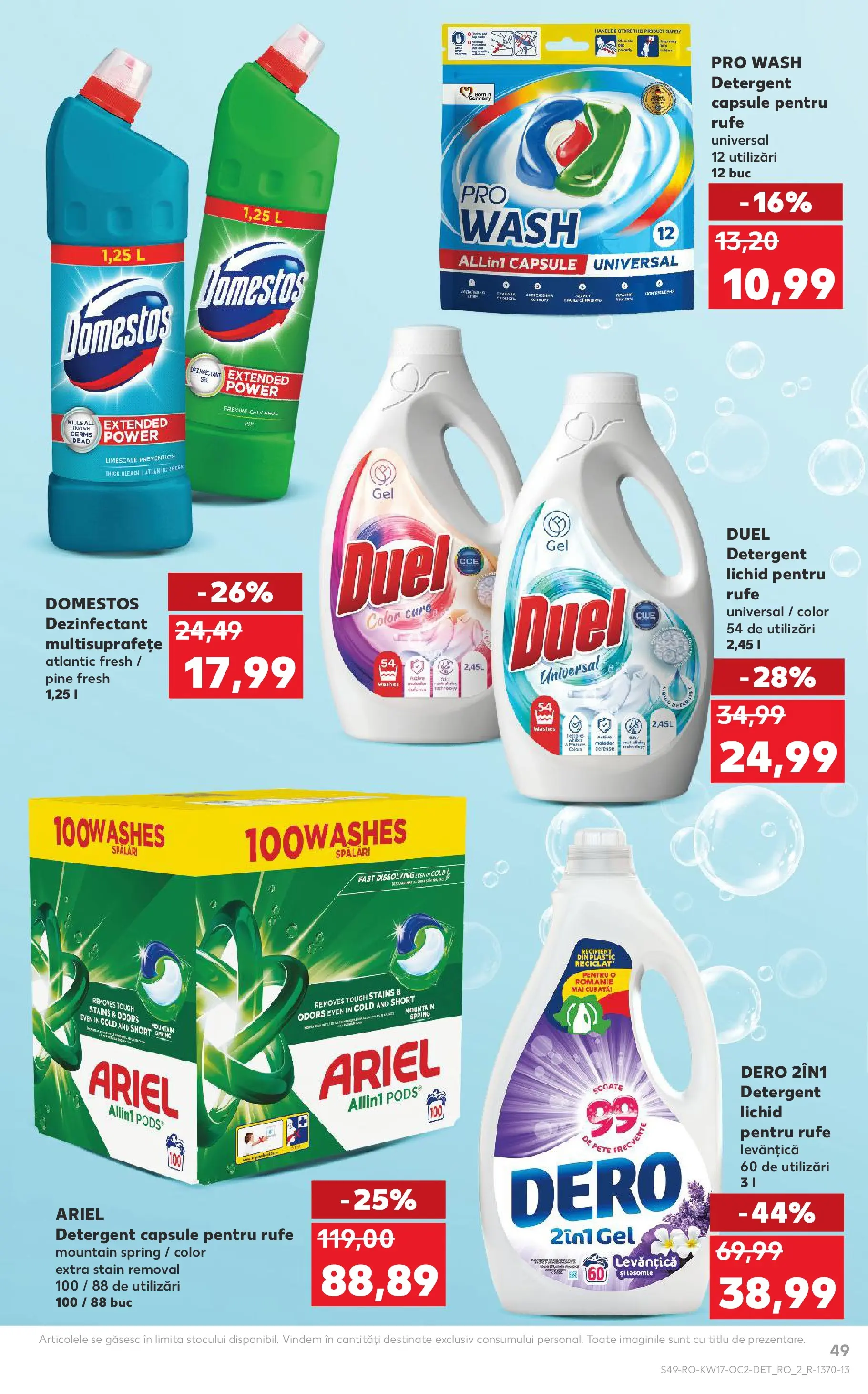 Kaufland Comarnic 22.04.2026 - Revista si Oferta | Pagină: 49 | Produse: Detergent