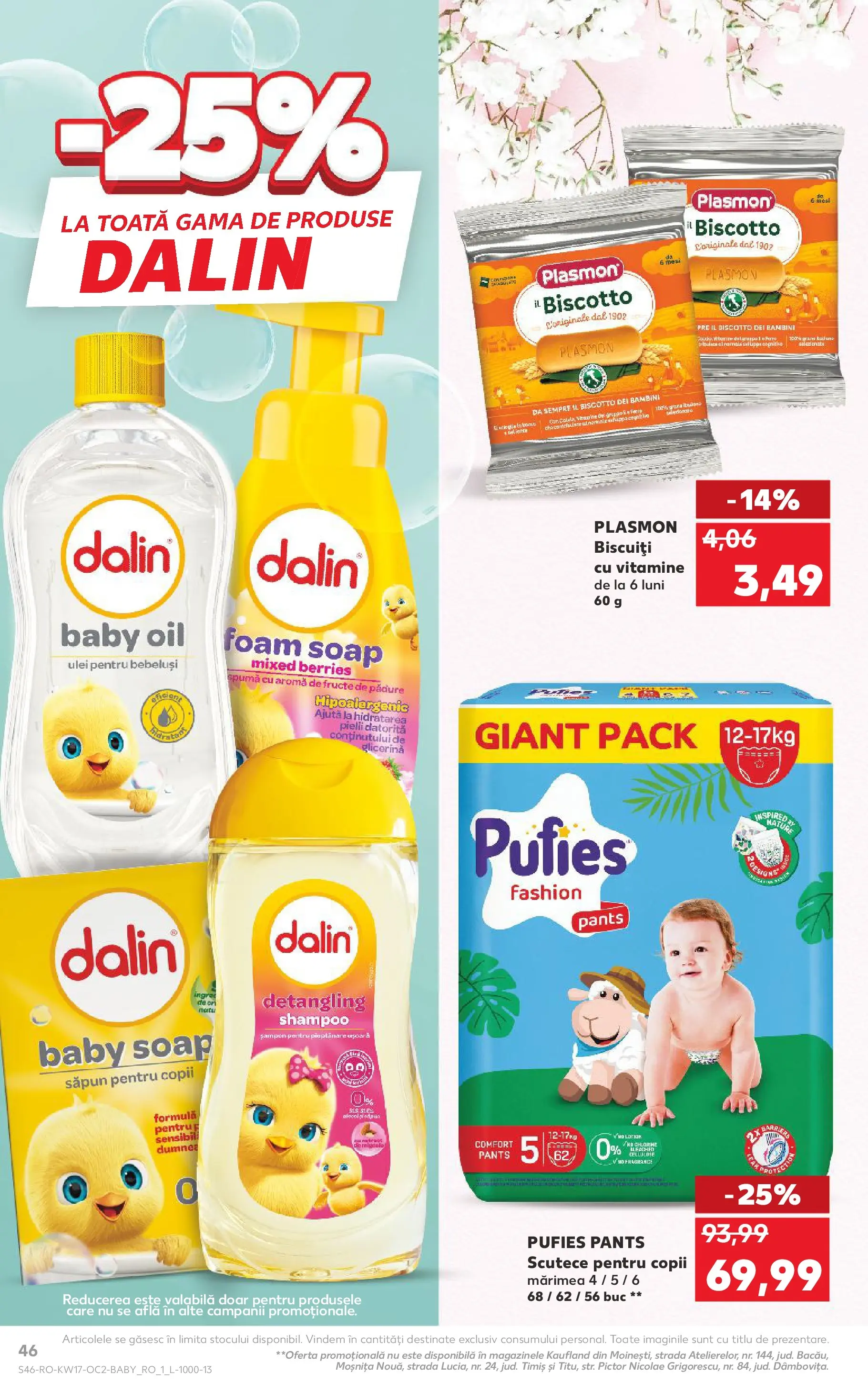 Kaufland Constanța 22.04.2026 - Revista si Oferta | Pagină: 46 | Produse: Pirinç gevreği, Șampon, Săpun, Biscuiți