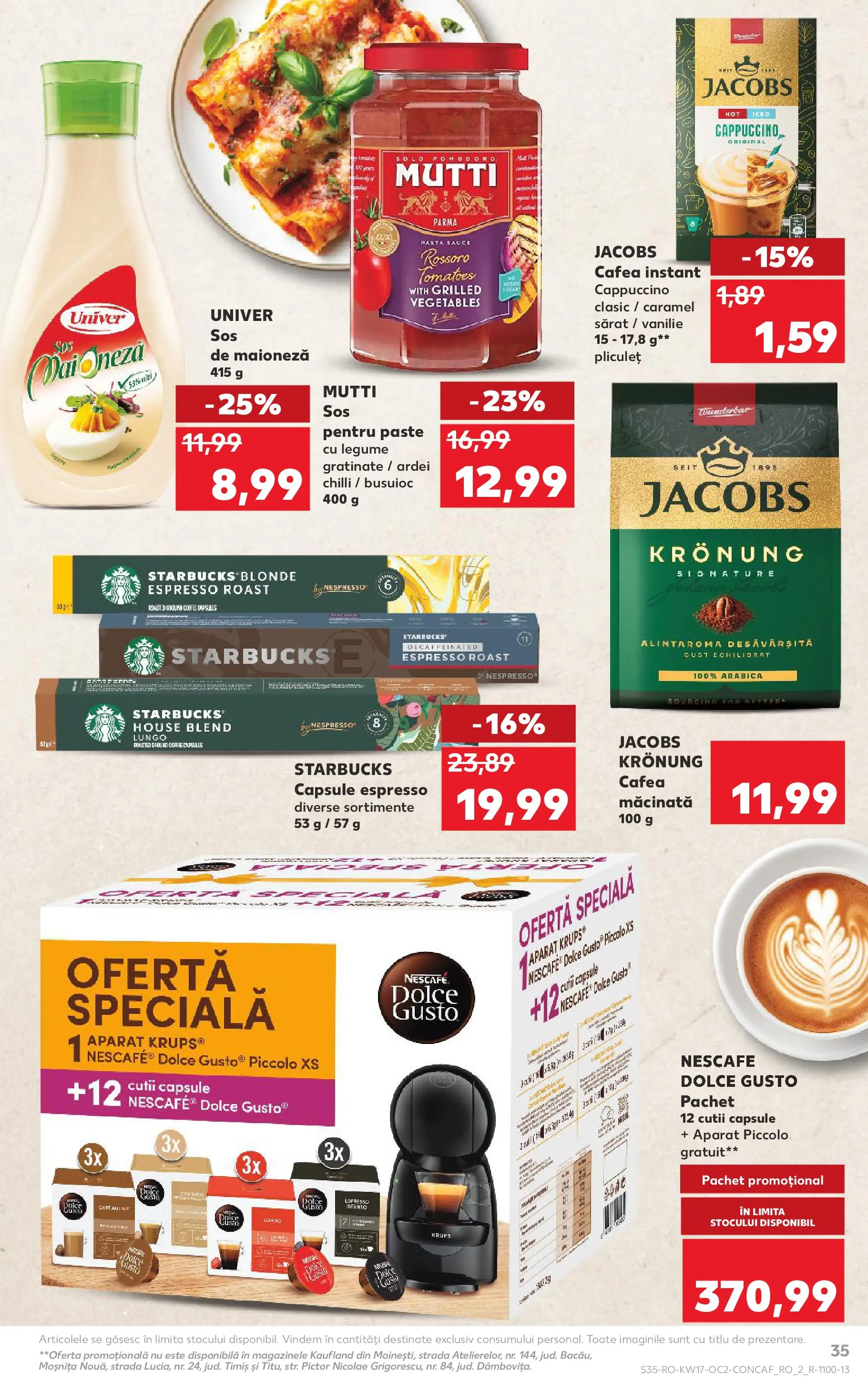 Kaufland Ploiești 22.04.2026 - Revista si Oferta | Pagină: 35 | Produse: Chilli, Paste, Maioneză, Sos