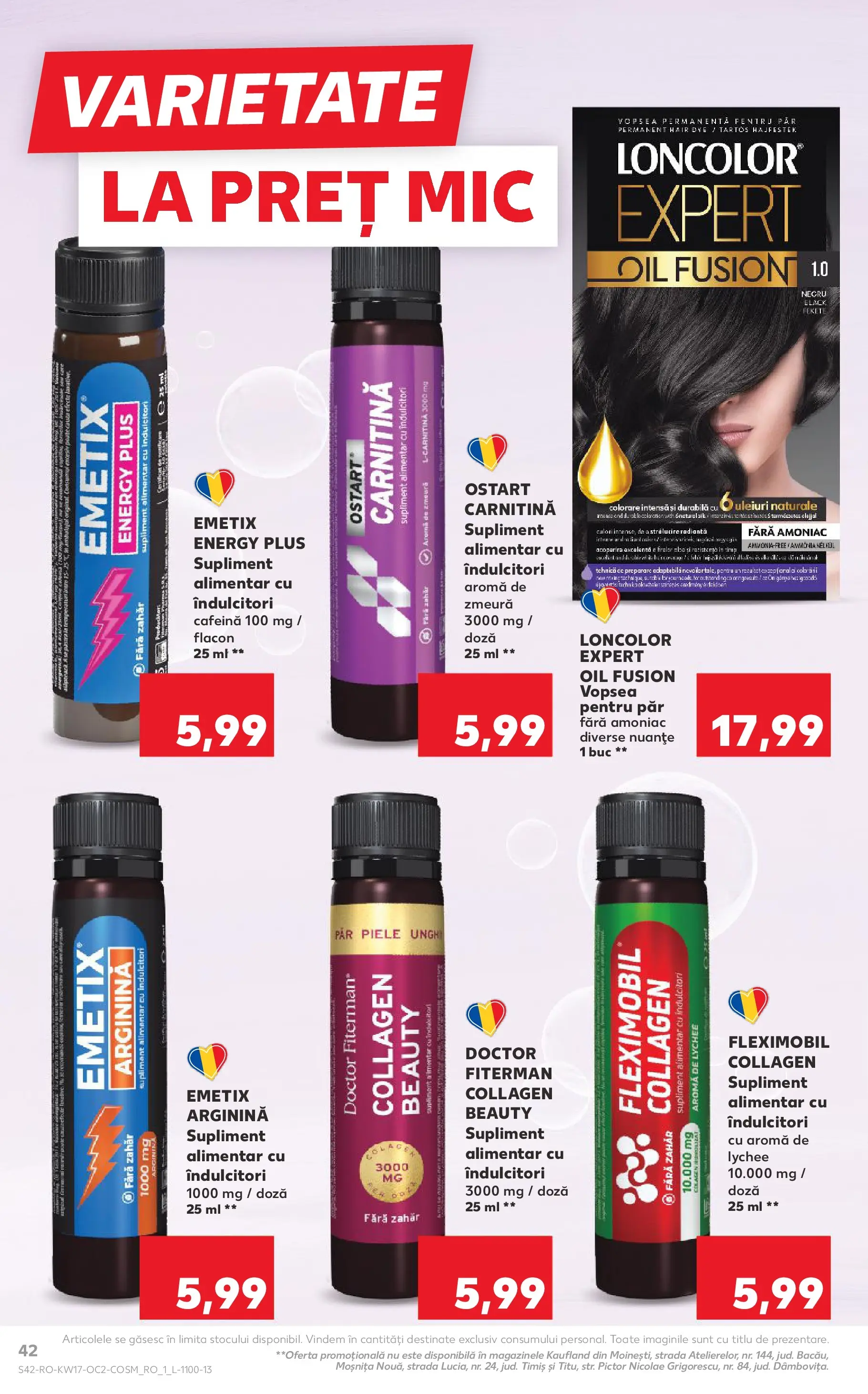 Kaufland Ploiești 22.04.2026 - Revista si Oferta | Pagină: 42 | Produse: Zmeură, Vopsea, Amerikan servis, Zahăr