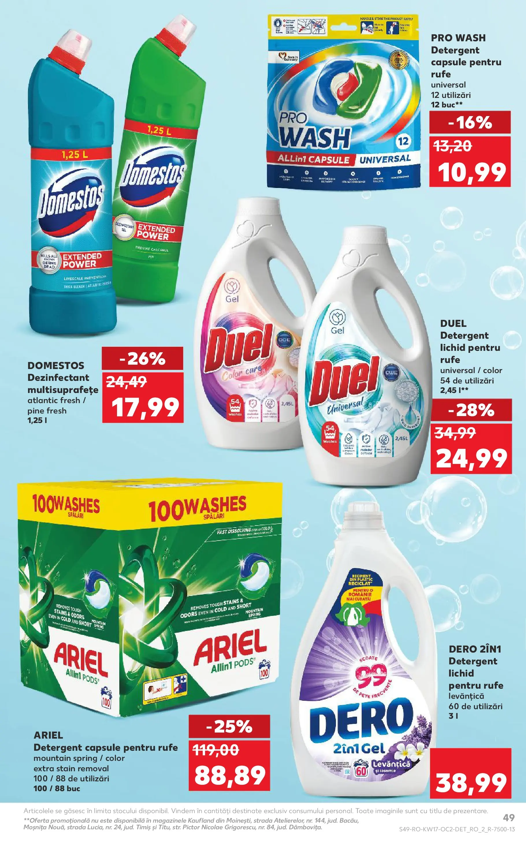 Kaufland Viseu de Sus 22.04.2026 - Revista si Oferta | Pagină: 49 | Produse: Detergent