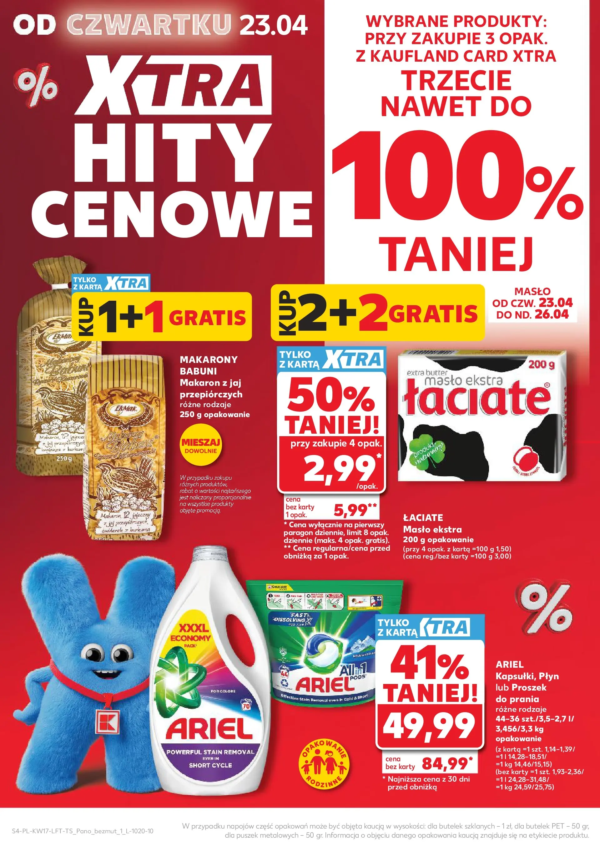 Kaufland gazetka od 23.04.2026 - od jutra PDF | Strona: 4 | Produkty: Karta, Masło, Makarony, Makaron