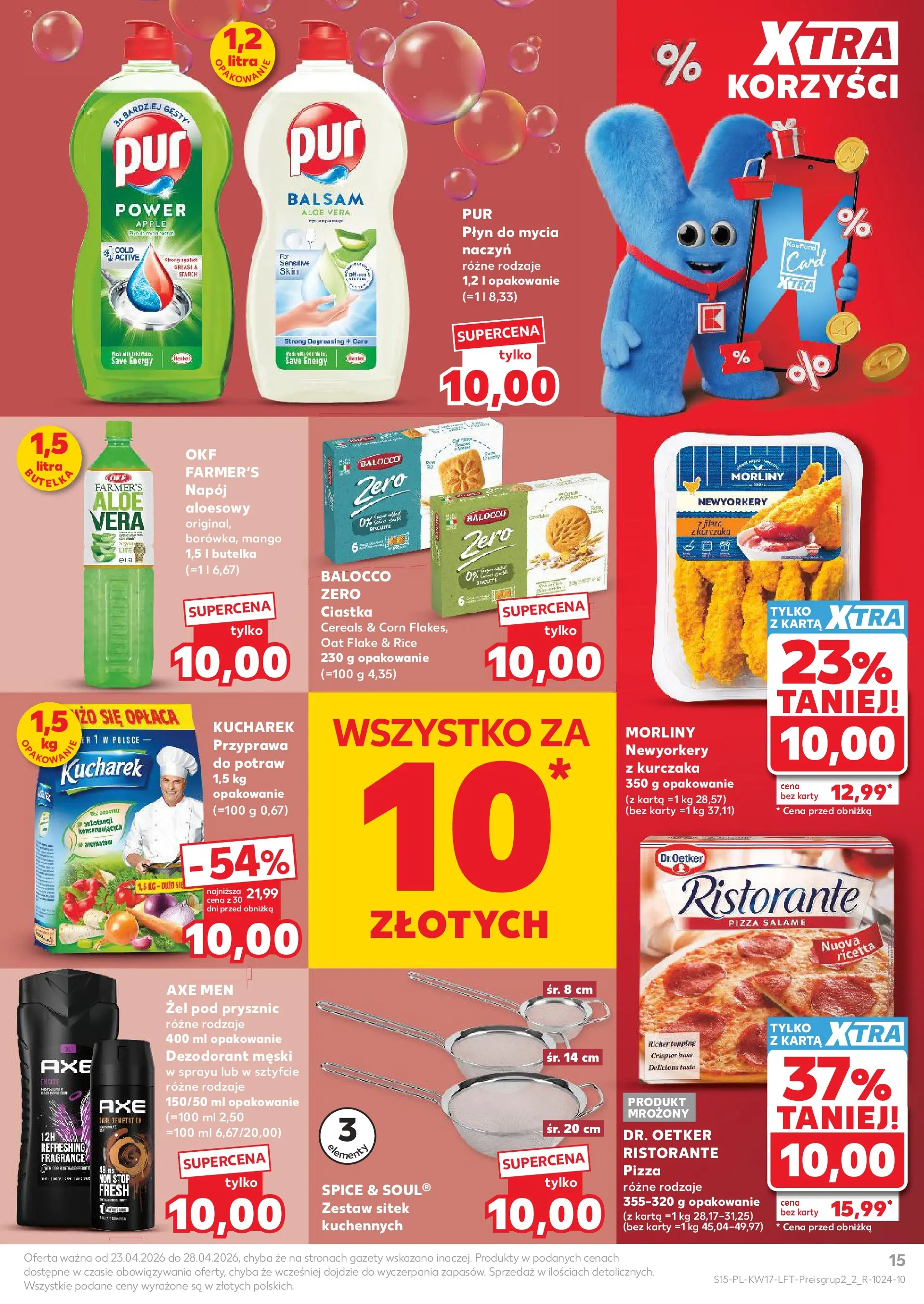 Kaufland gazetka od 23.04.2026 - od jutra PDF | Strona: 15 | Produkty: Mango, Pizza, Żel pod prysznic, Dezodorant