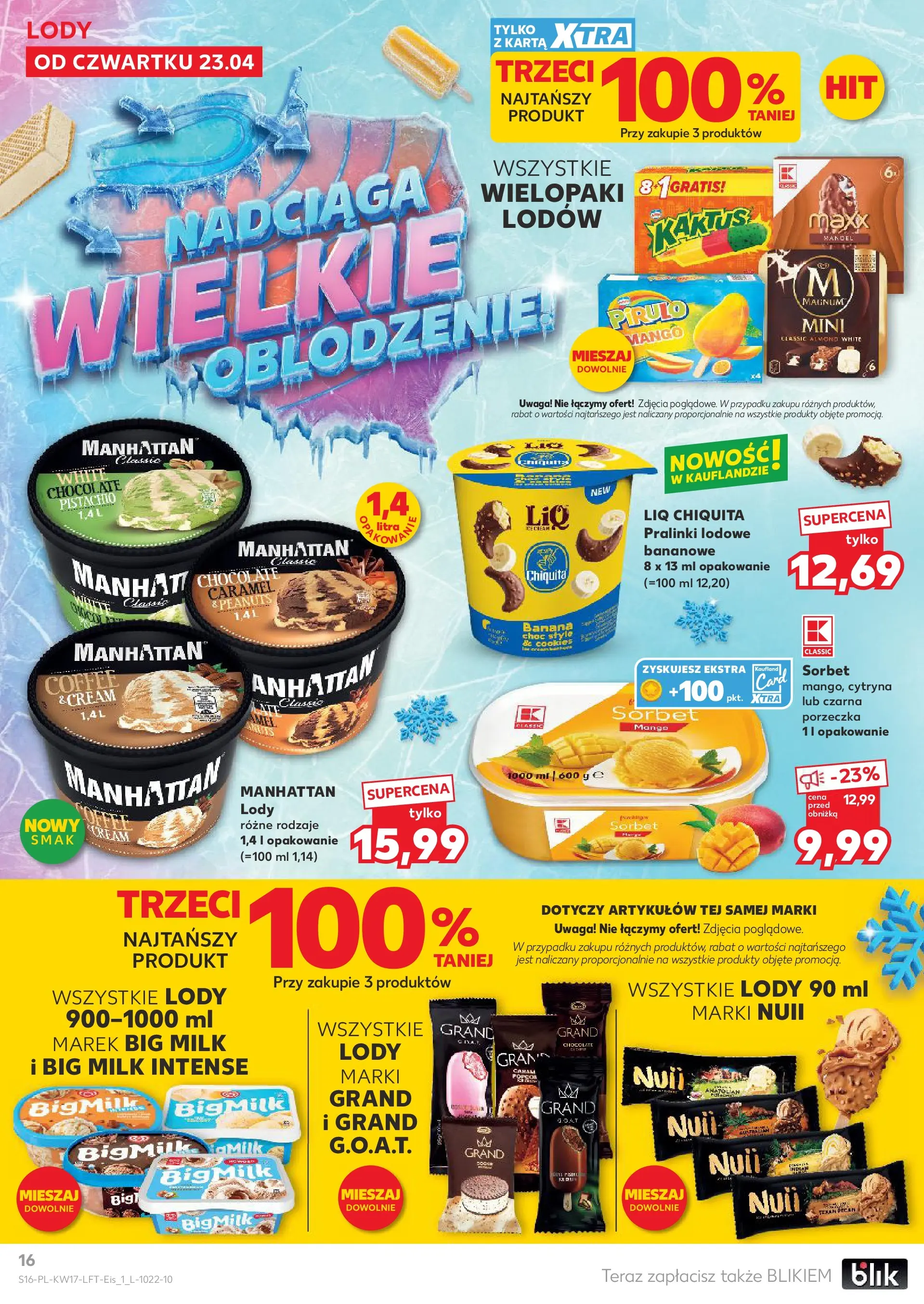 Kaufland gazetka od 23.04.2026 - od jutra PDF | Strona: 16 | Produkty: Cytryna, Mango, Porzeczka, Sorbet