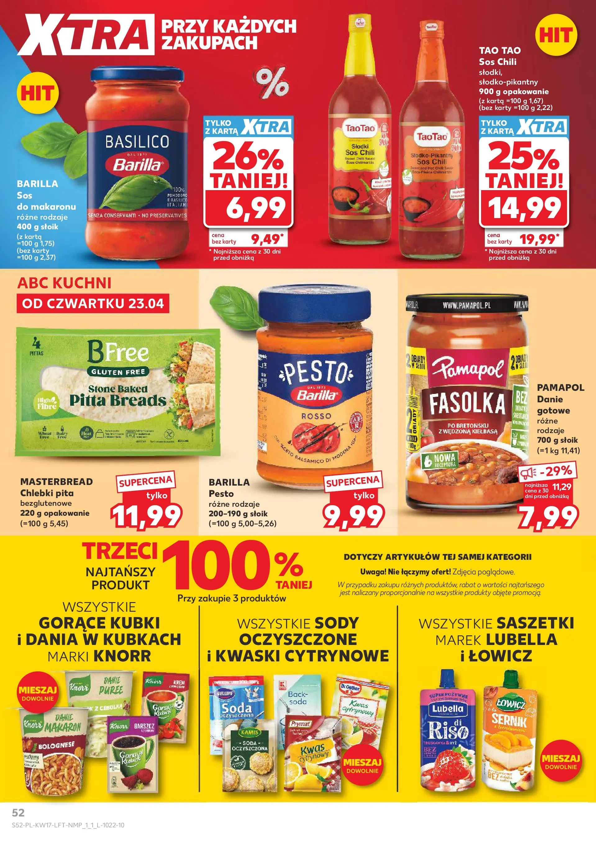 Kaufland gazetka od 23.04.2026 - od jutra PDF | Strona: 52 | Produkty: Chili, Barszcz, Karta, Sos