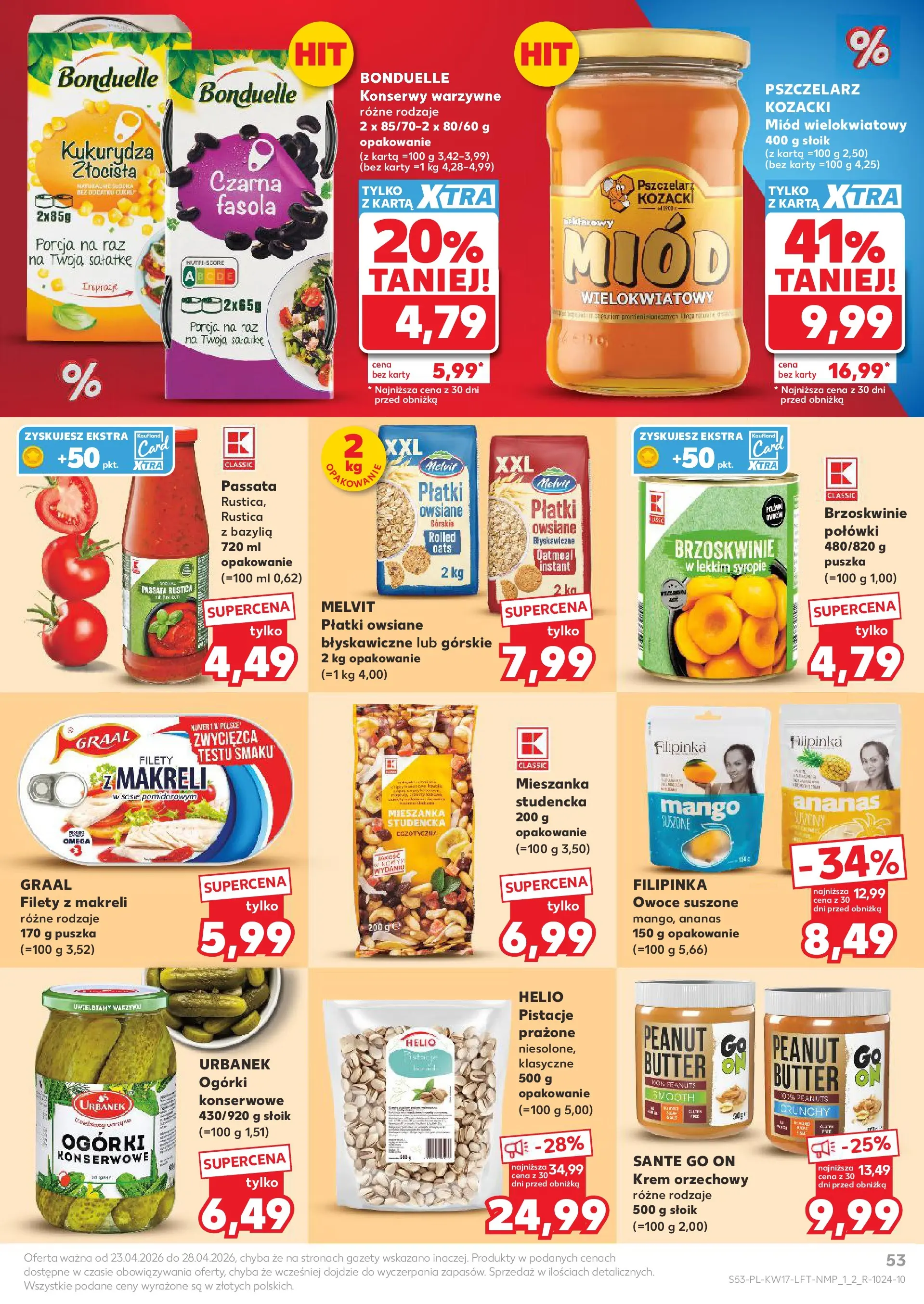 Kaufland gazetka od 23.04.2026 - od jutra PDF | Strona: 53 | Produkty: Kukurydza, Bazylia, Brzoskwinie, Owoce