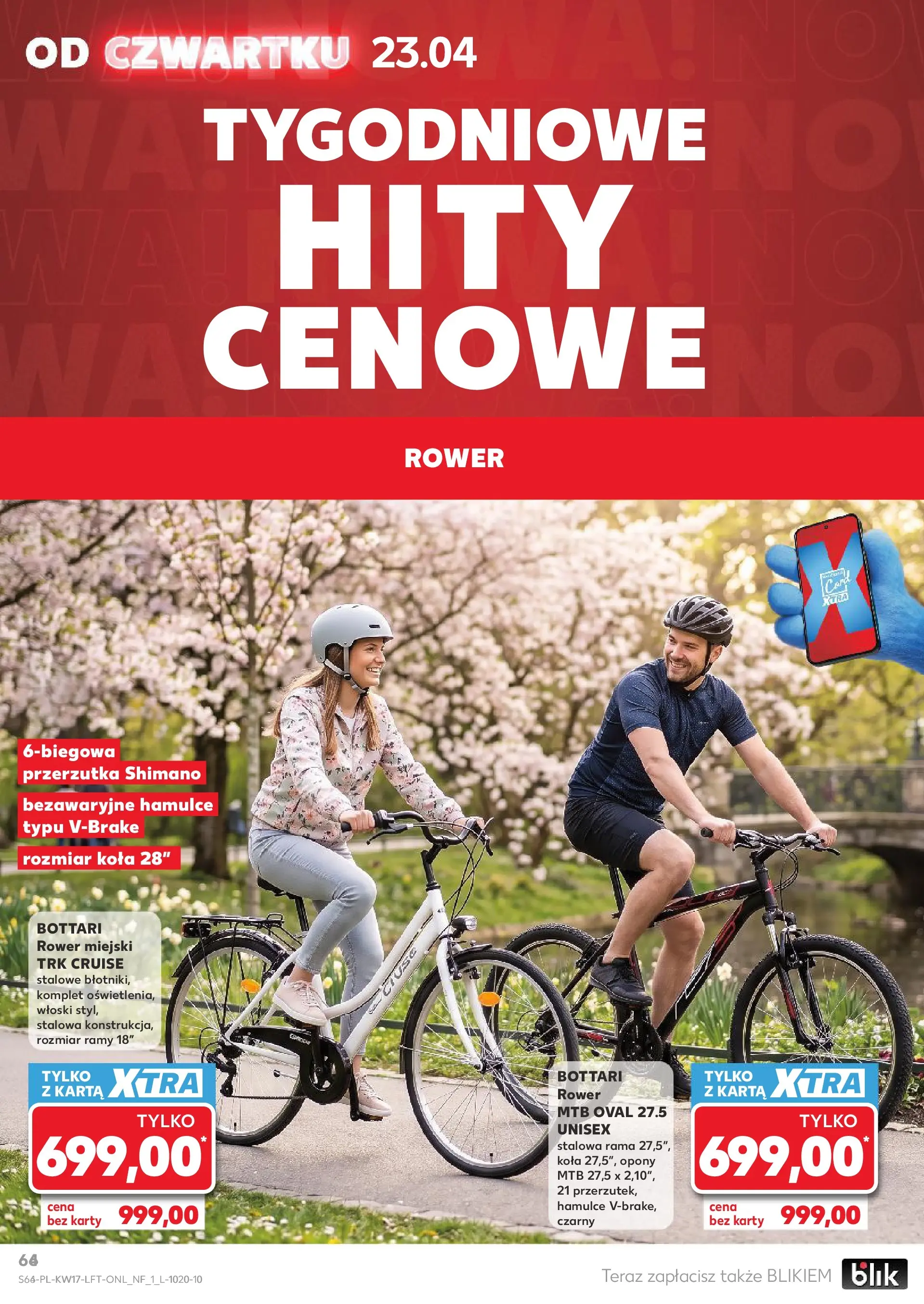 Kaufland gazetka od 23.04.2026 - od jutra PDF | Strona: 66 | Produkty: Karta, Rower