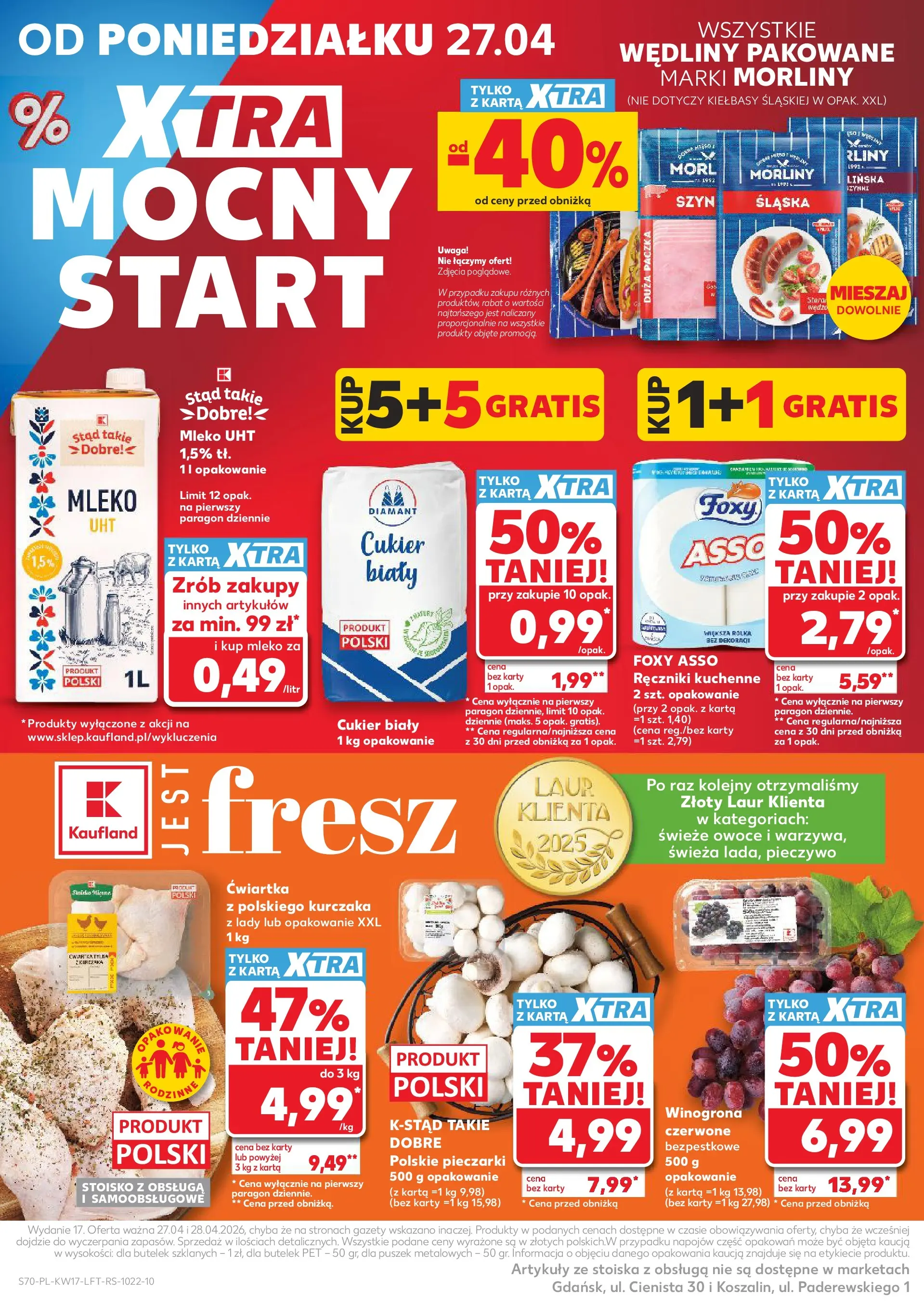 Kaufland gazetka od 23.04.2026 - od jutra PDF | Strona: 70 | Produkty: Pieczywo, Pieczarki, Cukier biały, Owoce