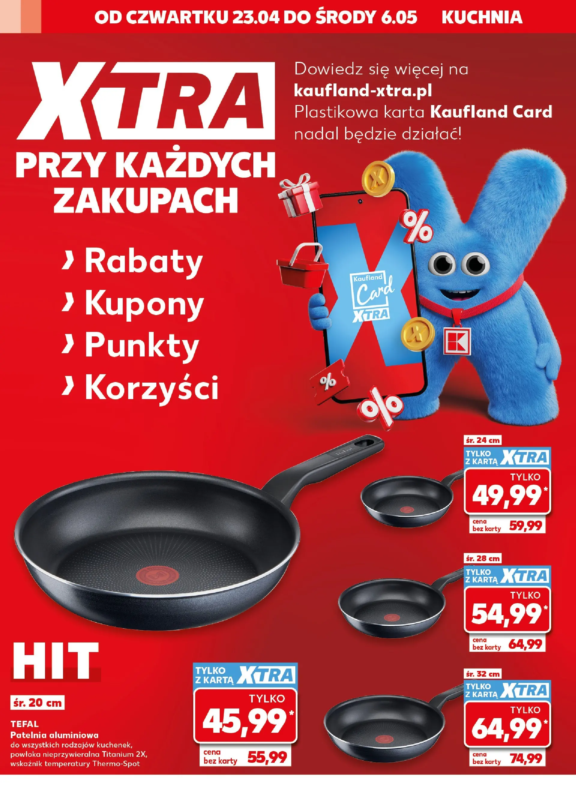 Kaufland gazetka - Złap Okazje od 23.04.2026 - od jutra PDF | Strona: 6 | Produkty: Karta, Patelnia, Tefal