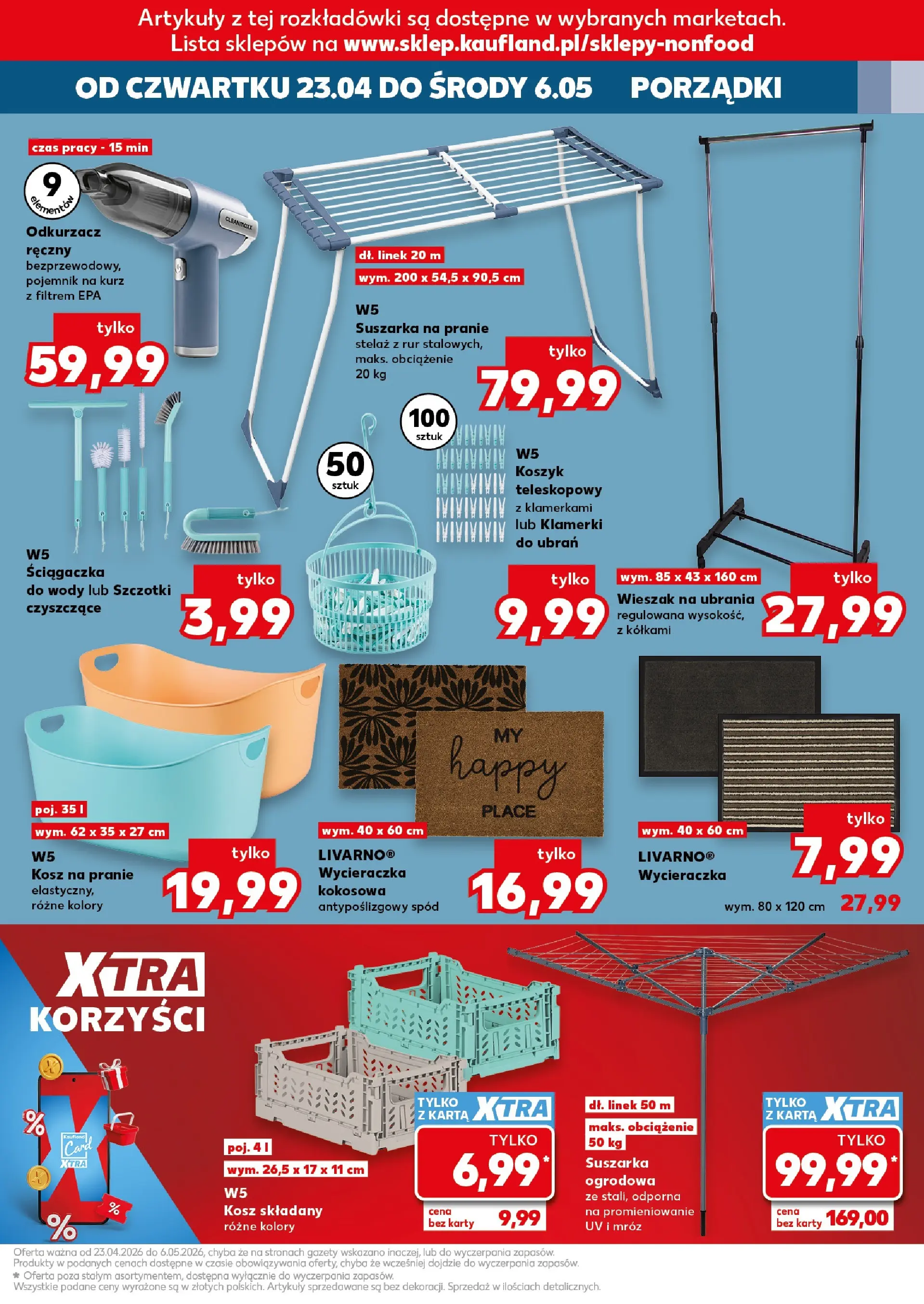 Kaufland gazetka - Złap Okazje od 23.04.2026 - od jutra PDF | Strona: 13 | Produkty: Ubrania, Wycieraczka, Wieszak, Wieszak na ubrania
