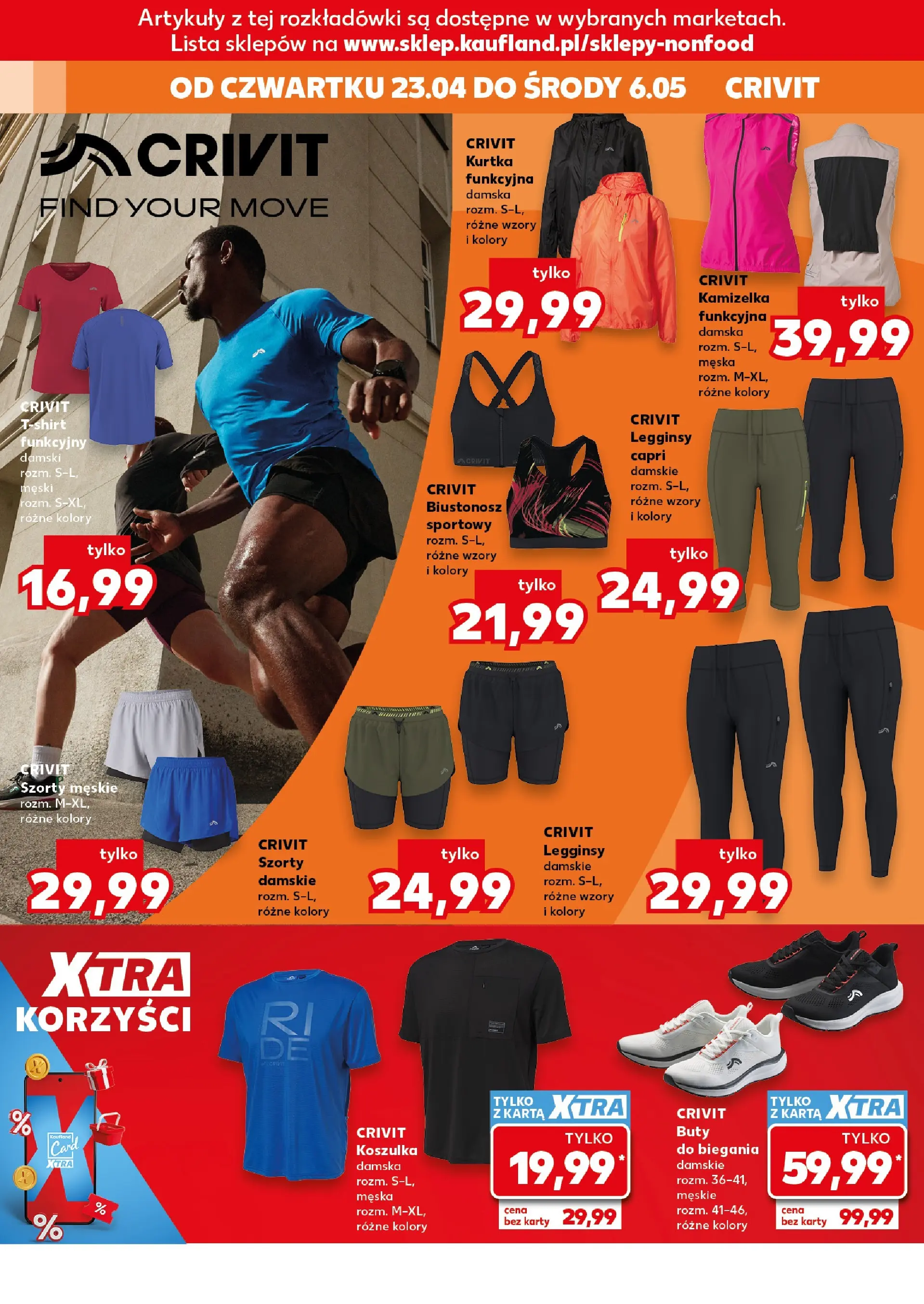 Kaufland gazetka - Złap Okazje od 23.04.2026 - od jutra PDF | Strona: 20 | Produkty: Szorty, Karta, Biustonosz, Legginsy