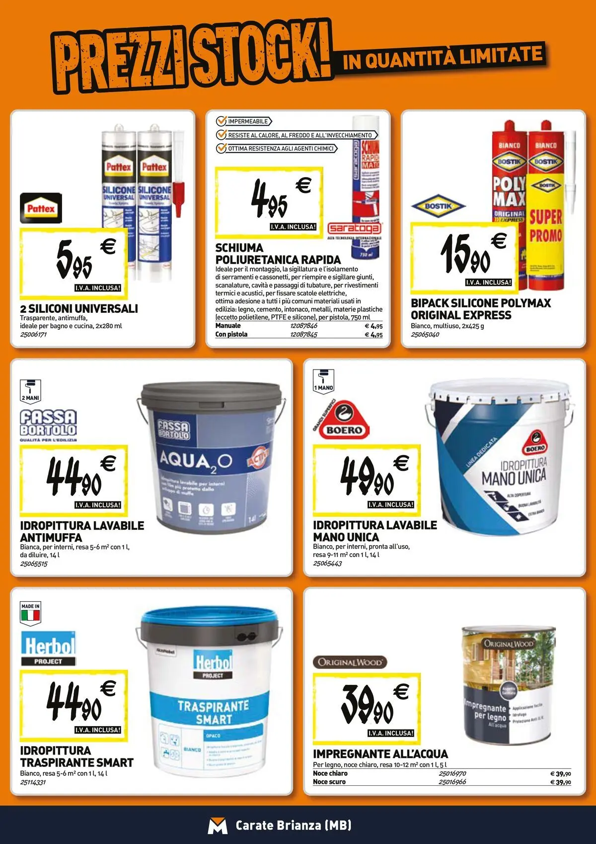Nuovo TECNOMAT - Straordinari prezzi stock! dal 23/04/2026 > offerte anteprima 🛍️ | Pagina: 12 | Prodotti: Acqua, Impregnante, Silicone, Bagno