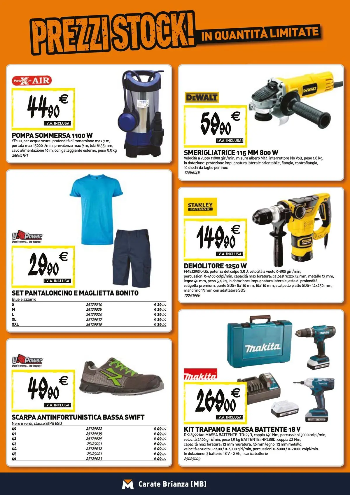 Nuovo TECNOMAT - Straordinari prezzi stock! dal 23/04/2026 > offerte anteprima 🛍️ | Pagina: 19 | Prodotti: Cavo, Trapano, Adattatore, Smerigliatrice
