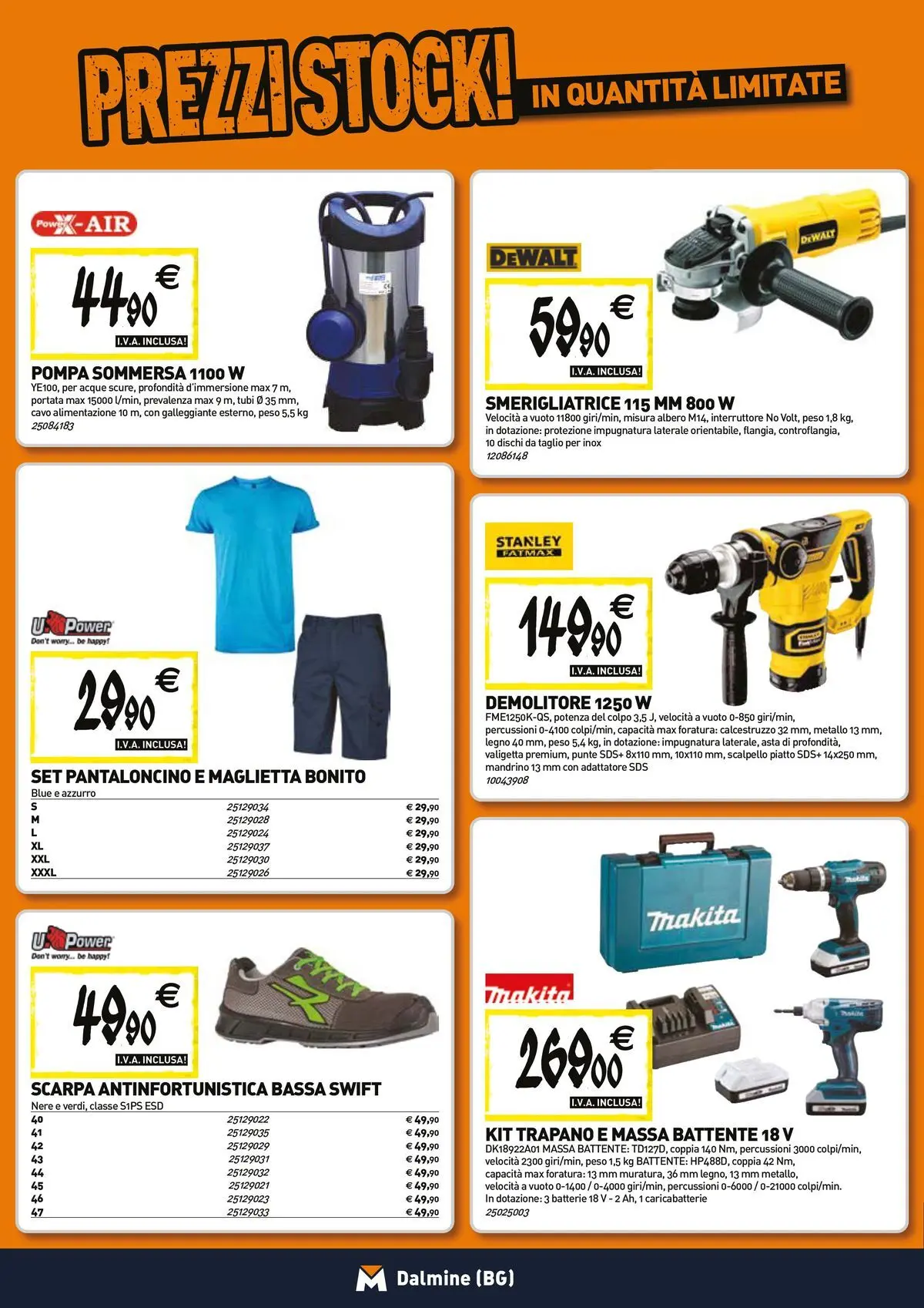 Nuovo TECNOMAT - Straordinari prezzi stock! dal 23/04/2026 > offerte anteprima 🛍️ | Pagina: 18 | Prodotti: Trapano, Smerigliatrice, Valigetta, Batterie