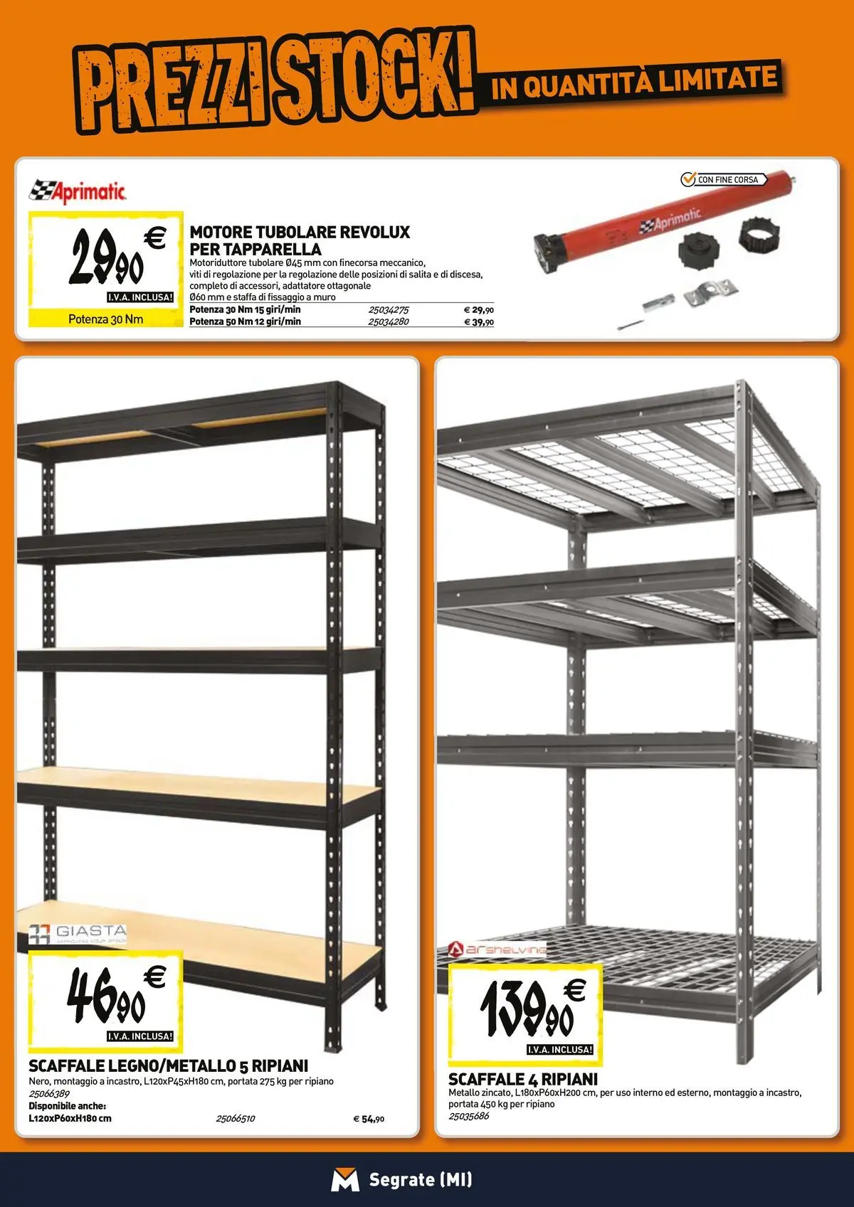 Nuovo TECNOMAT - Straordinari prezzi stock! dal 23/04/2026 > offerte anteprima 🛍️ | Pagina: 15 | Prodotti: Ripiano, Scaffale, Adattatore