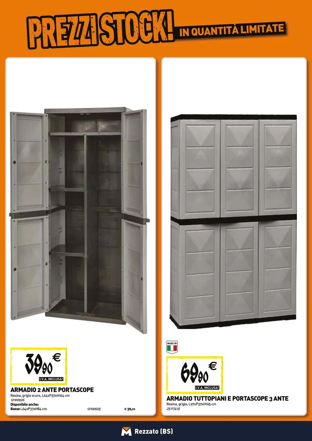 Nuovo TECNOMAT - Straordinari prezzi stock! dal 23/04/2026 > offerte anteprima 🛍️ | Pagina: 17 | Prodotti: Armadio