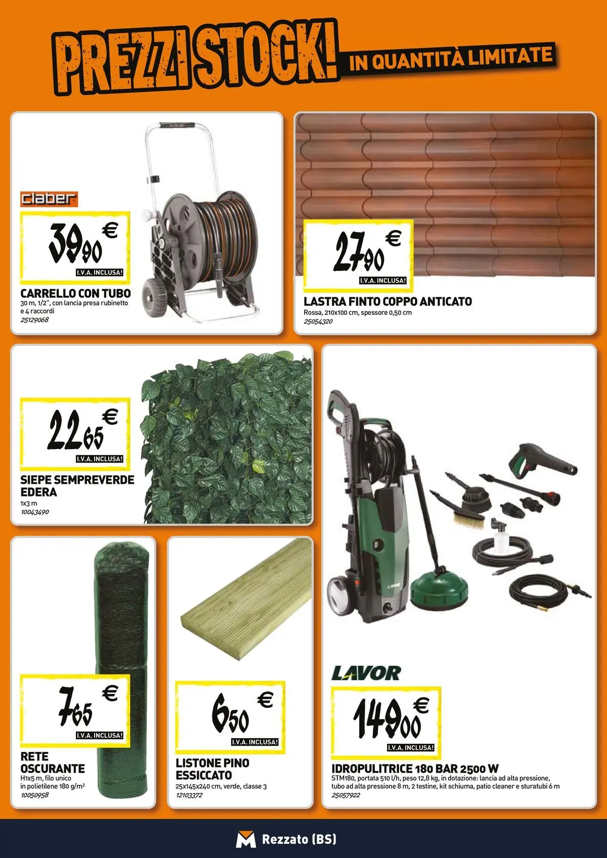 Nuovo TECNOMAT - Straordinari prezzi stock! dal 23/04/2026 > offerte anteprima 🛍️ | Pagina: 18 | Prodotti: Tubo, Carrello, Idropulitrice, Presa