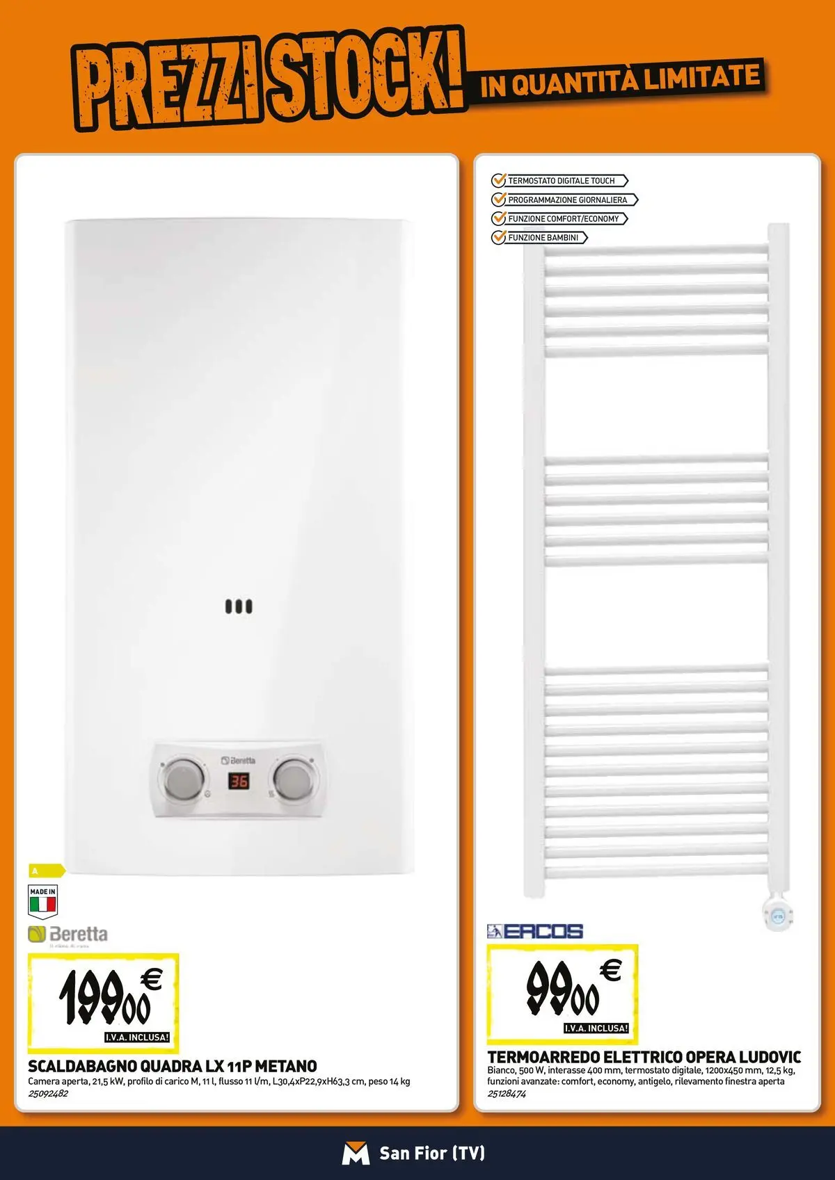 Nuovo TECNOMAT - Straordinari prezzi stock! dal 23/04/2026 > offerte anteprima 🛍️ | Pagina: 8 | Prodotti: Scaldabagno, TV