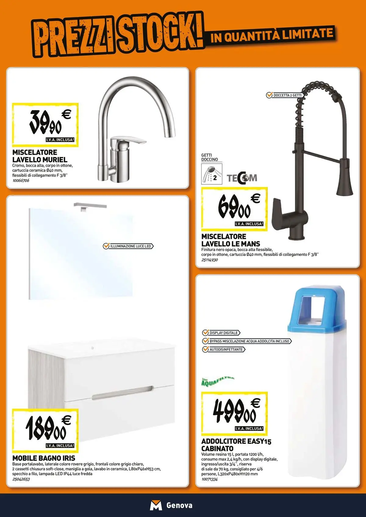 Nuovo TECNOMAT - Straordinari prezzi stock! dal 23/04/2026 > offerte anteprima 🛍️ | Pagina: 6 | Prodotti: Acqua, Lavello, Specchio, Lampada